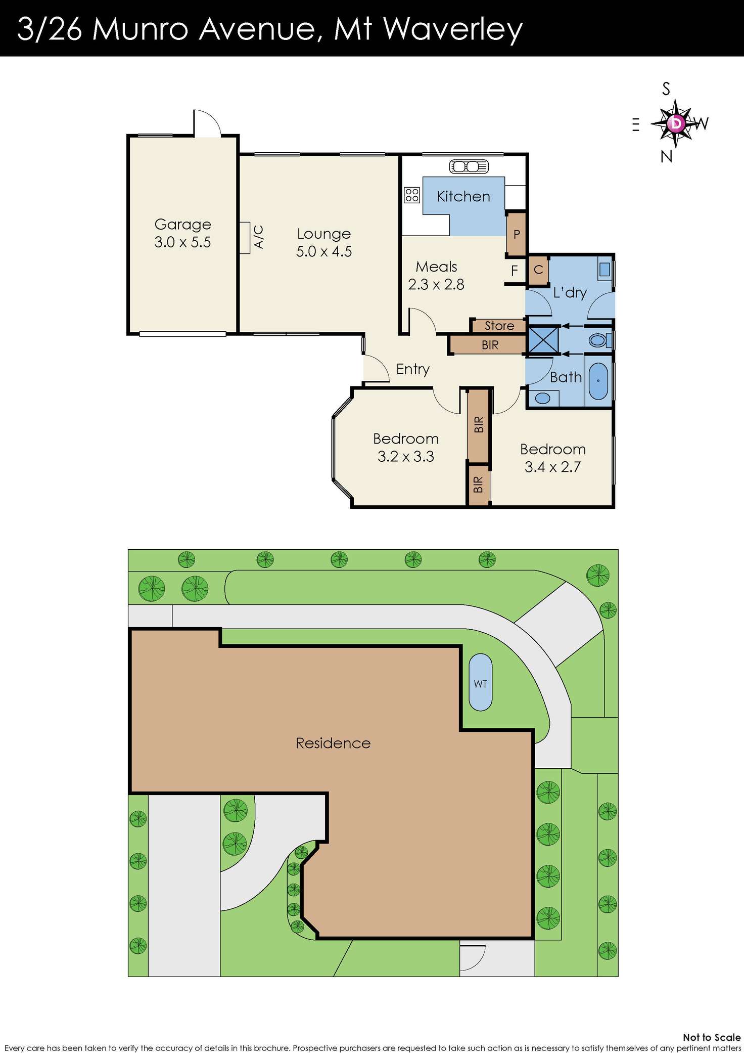 Floorplan of Homely unit listing, 3/26 Munro Avenue, Mount Waverley VIC 3149