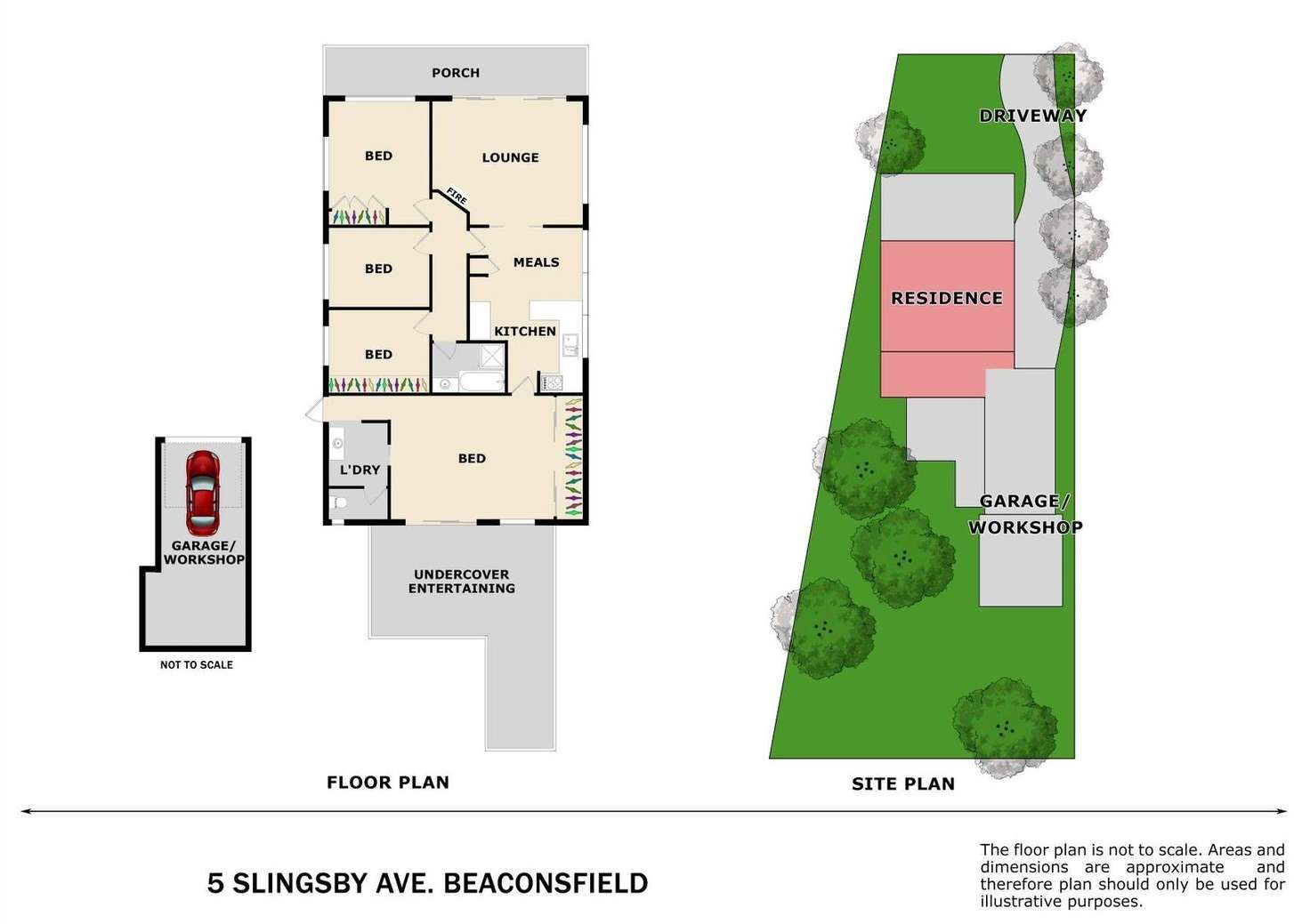 Floorplan of Homely house listing, 5 Slingsby Avenue, Beaconsfield VIC 3807