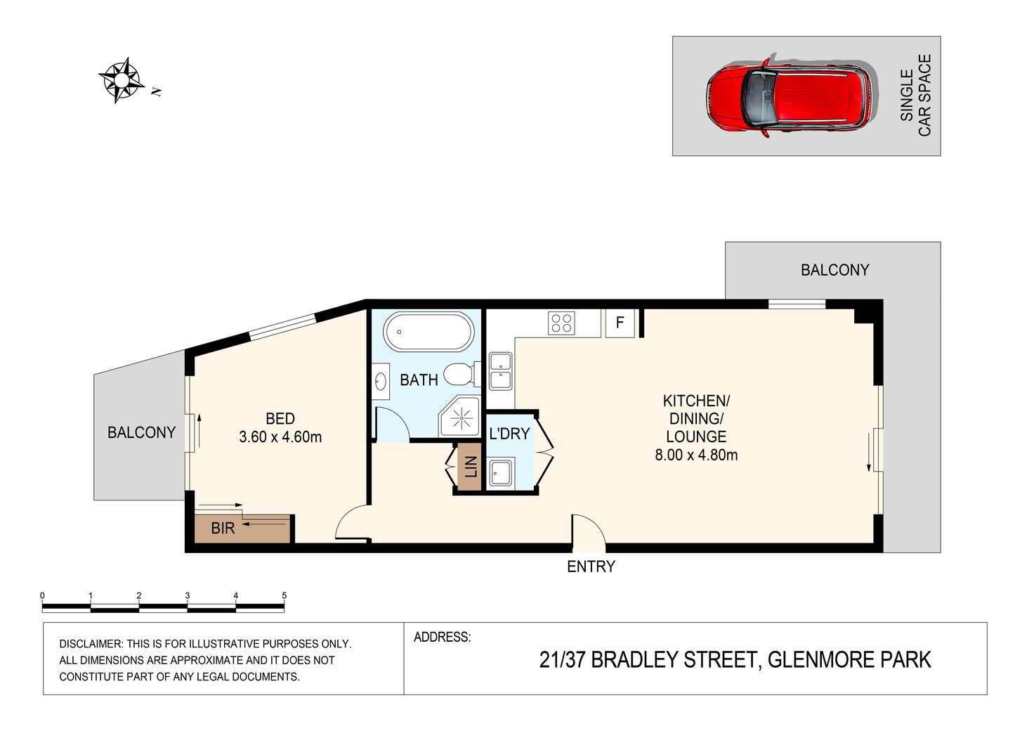 Floorplan of Homely apartment listing, 16 & 21/37 Bradley Street, Glenmore Park NSW 2745