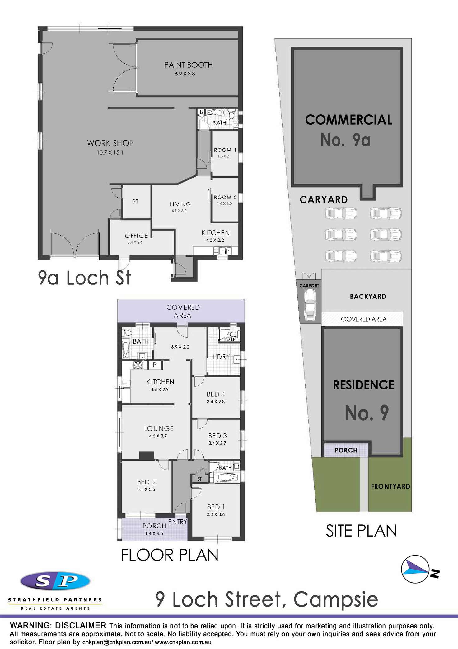 Floorplan of Homely house listing, 9 & 9A Loch Street, Campsie NSW 2194