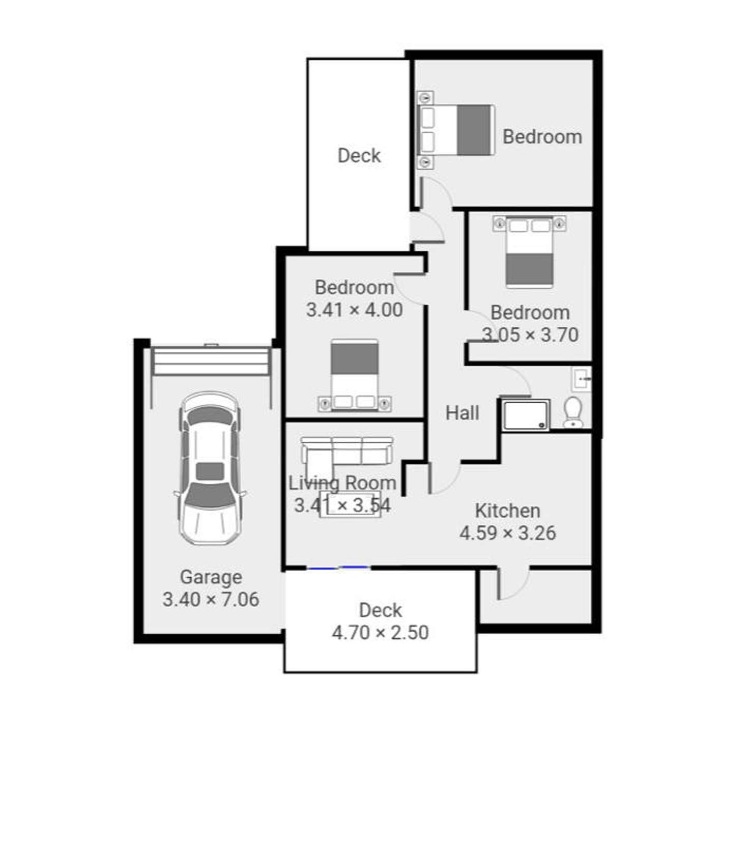 Floorplan of Homely house listing, 1/24 Barkly Street, Warrnambool VIC 3280