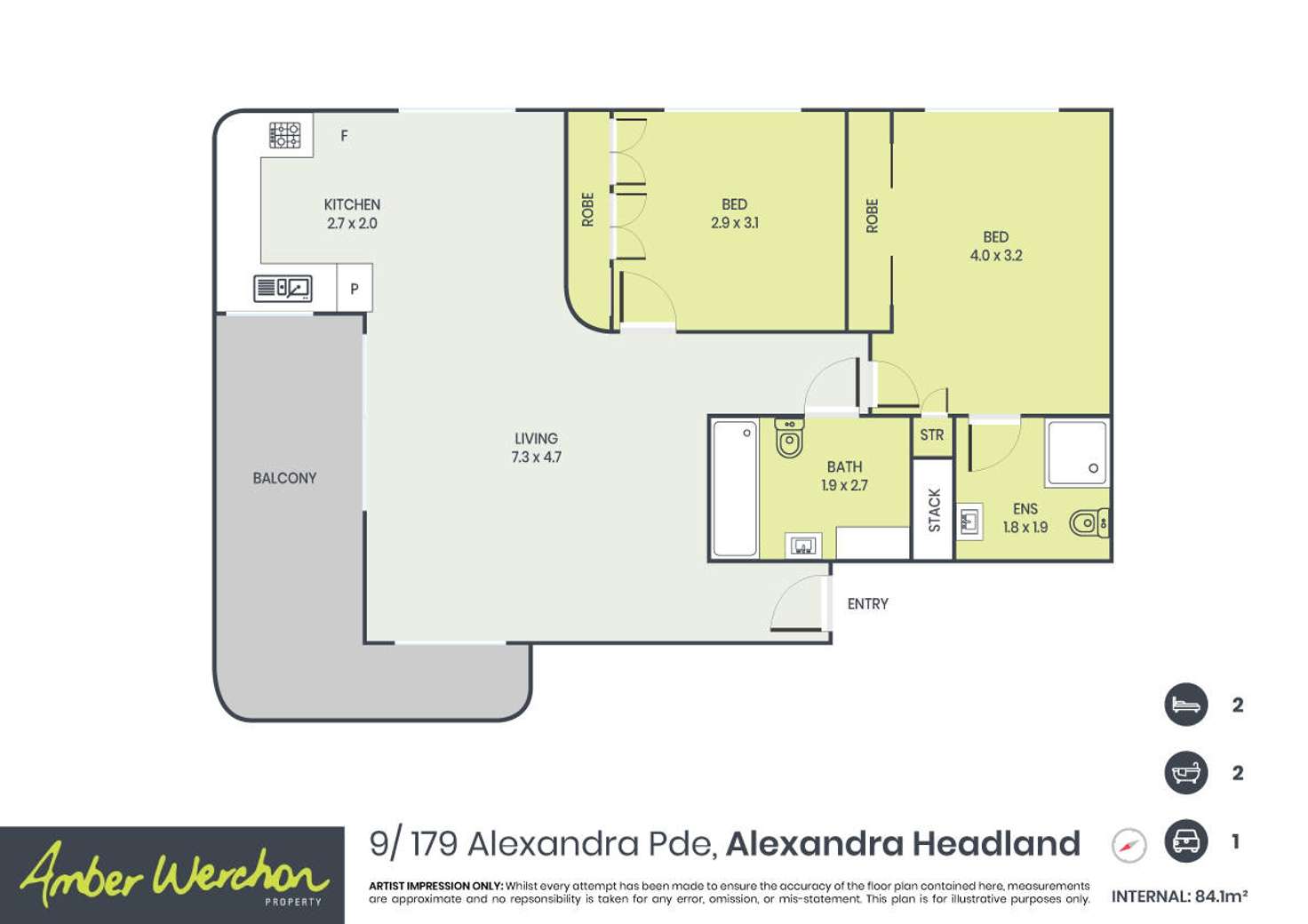 Floorplan of Homely apartment listing, 9/174 Alexandra Parade, Alexandra Headland QLD 4572