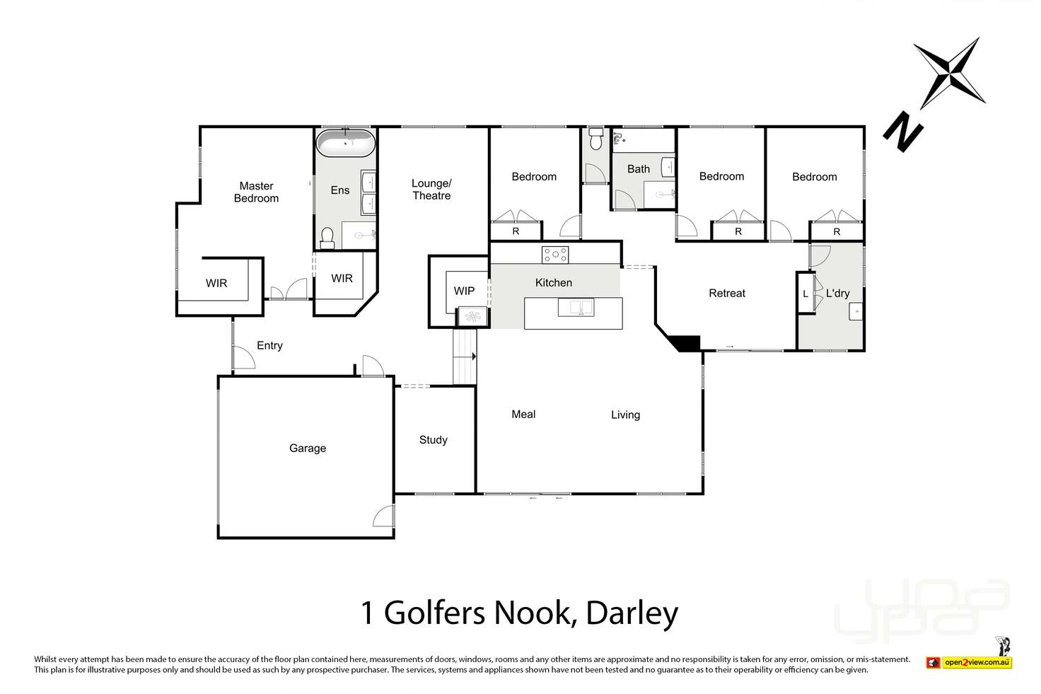 Floorplan of Homely house listing, 1 Golfers Nook, Darley VIC 3340