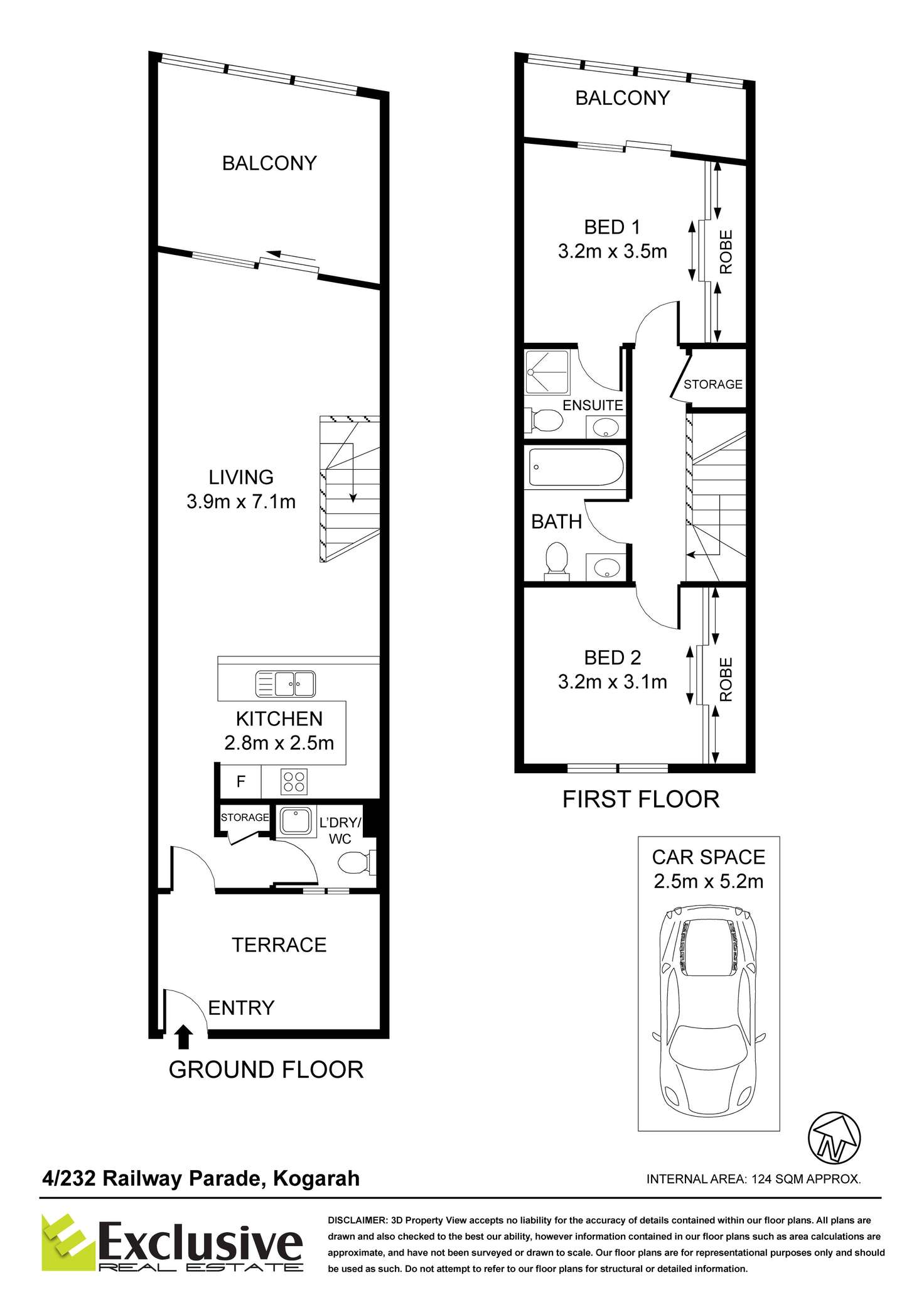 Floorplan of Homely apartment listing, 4/232 Railway Parade, Kogarah NSW 2217