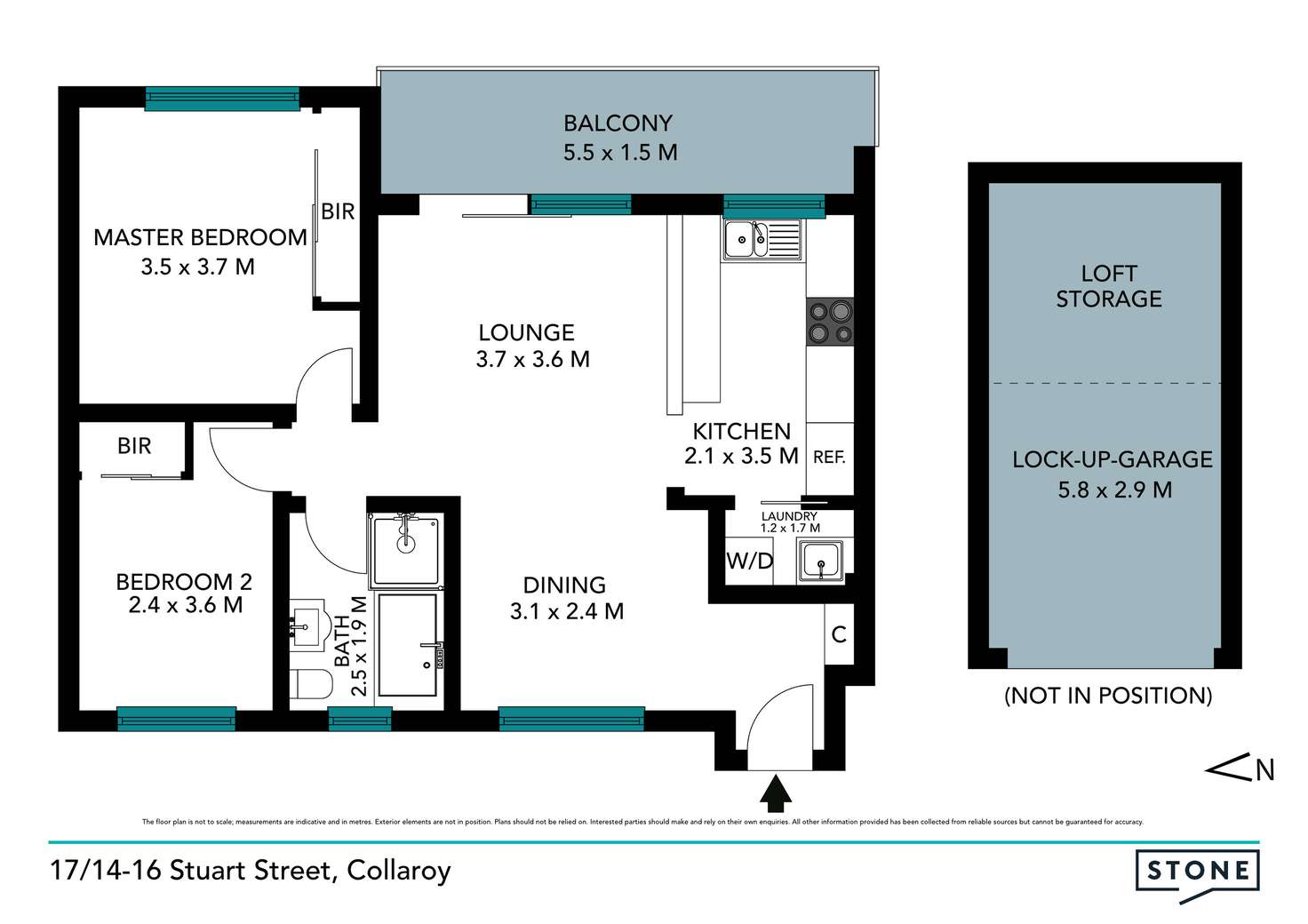 Floorplan of Homely apartment listing, 17/14-16 Stuart Street, Collaroy NSW 2097