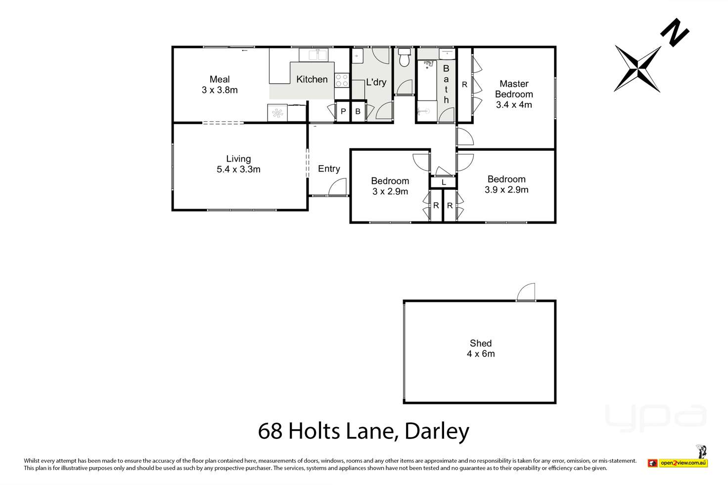 Floorplan of Homely house listing, 68 Holts Lane, Darley VIC 3340