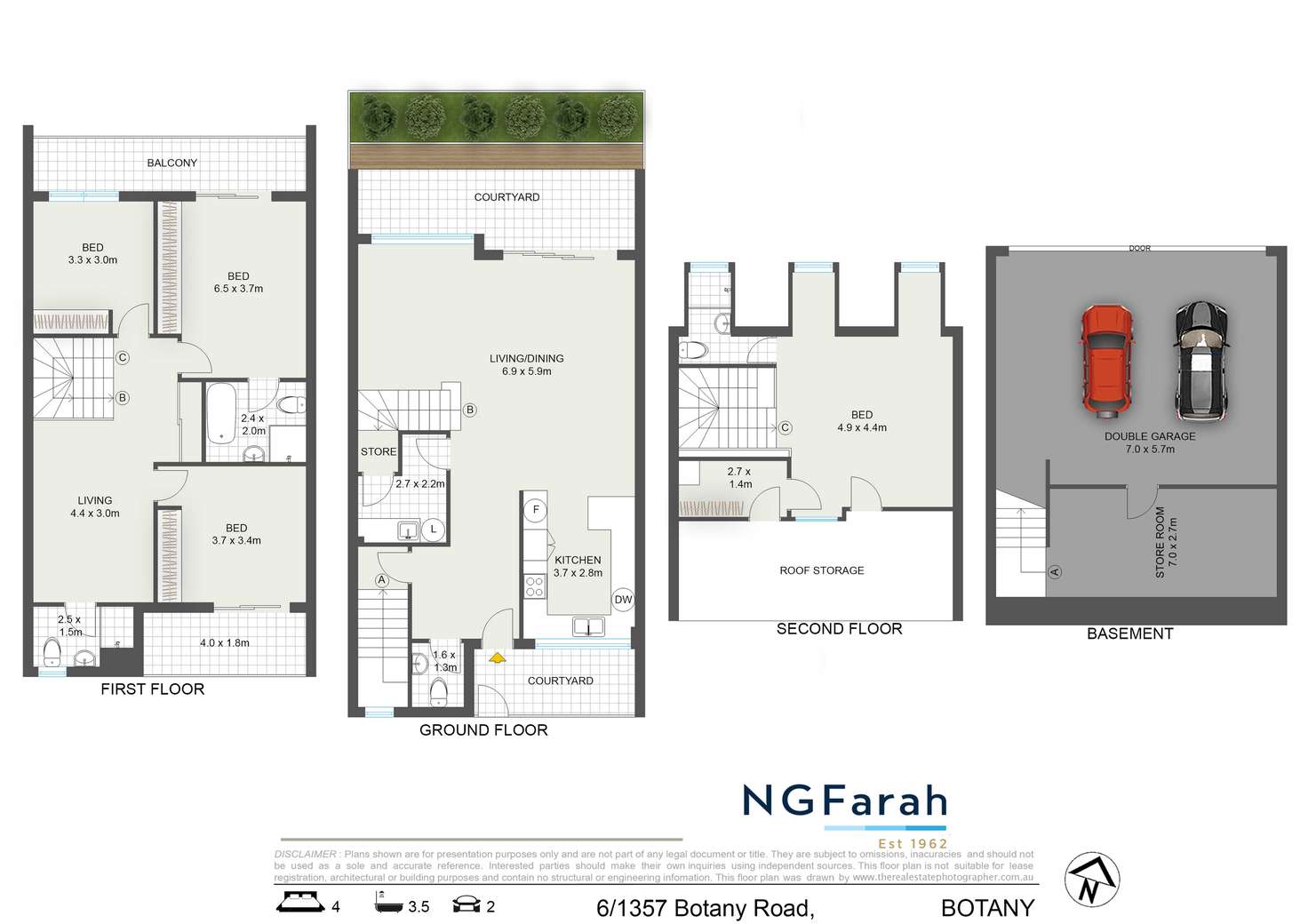 Floorplan of Homely townhouse listing, 6/1357 Botany Road, Botany NSW 2019