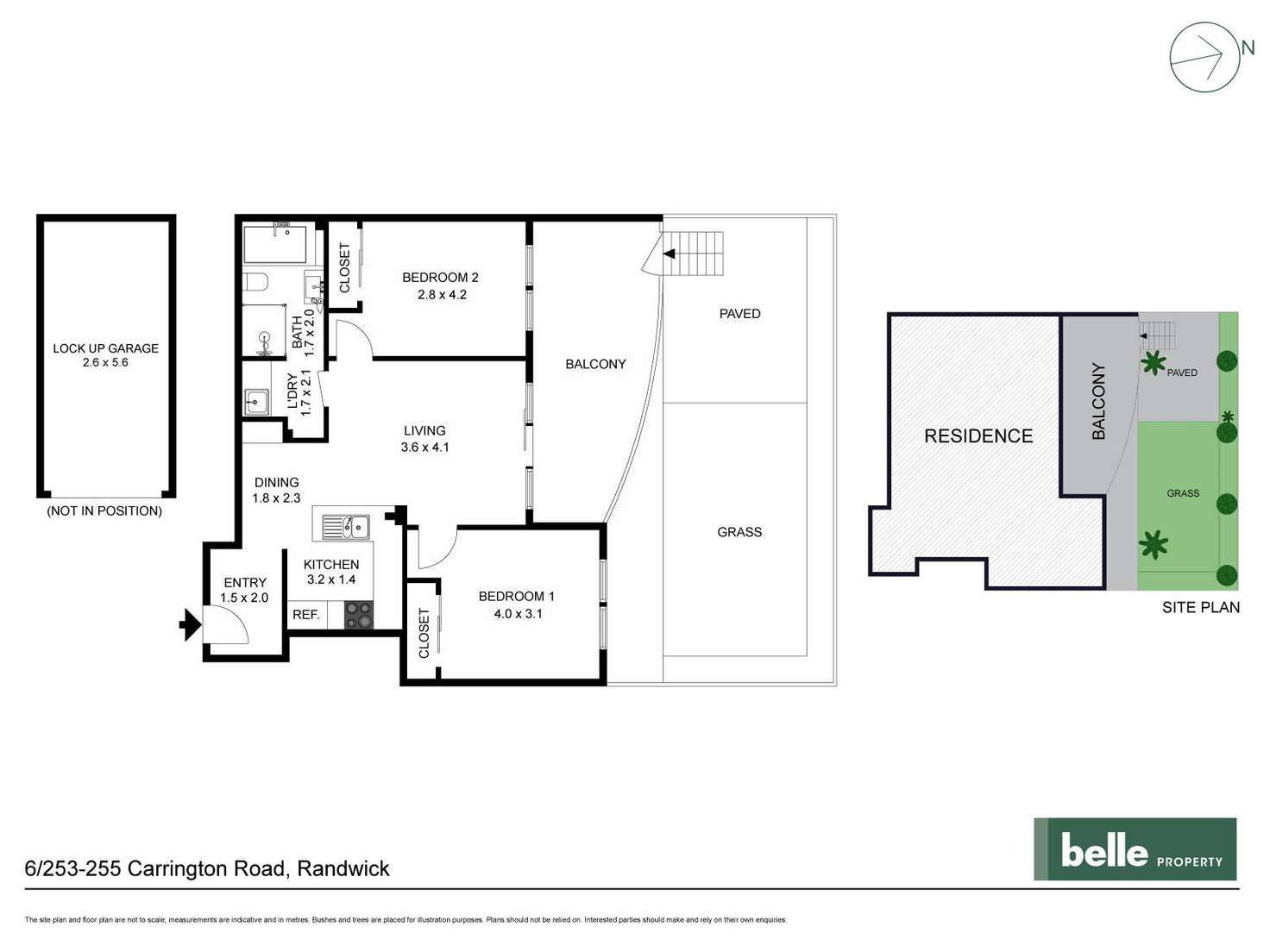 Floorplan of Homely unit listing, 6/253 Carrington Road, Coogee NSW 2034