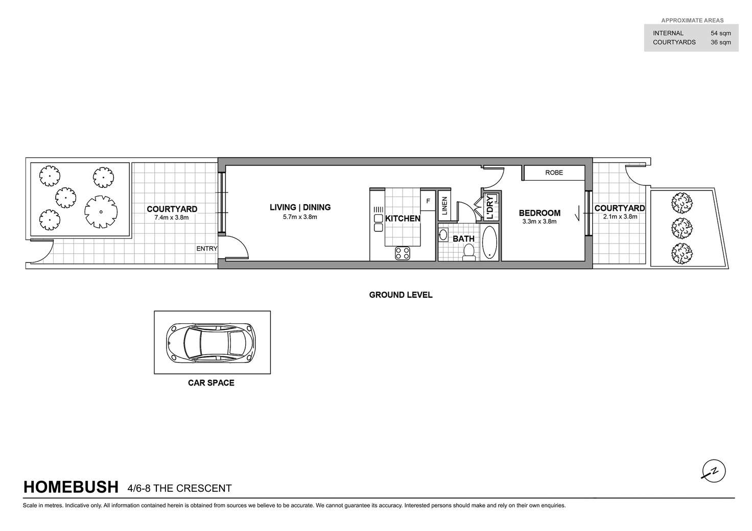 Floorplan of Homely apartment listing, 4/6-8 The Crescent, Homebush NSW 2140