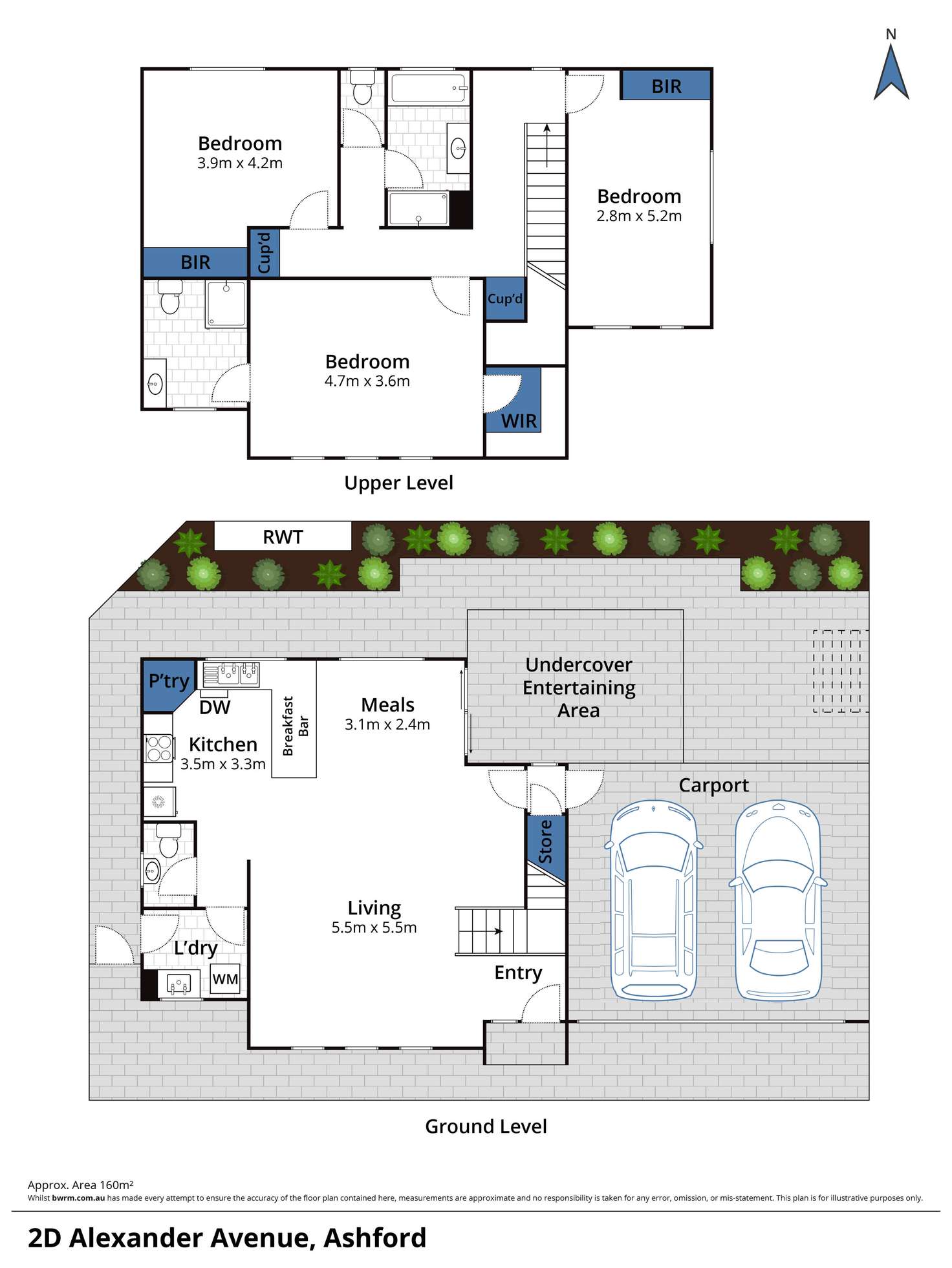 Floorplan of Homely house listing, 2D Alexander Avenue, Ashford SA 5035