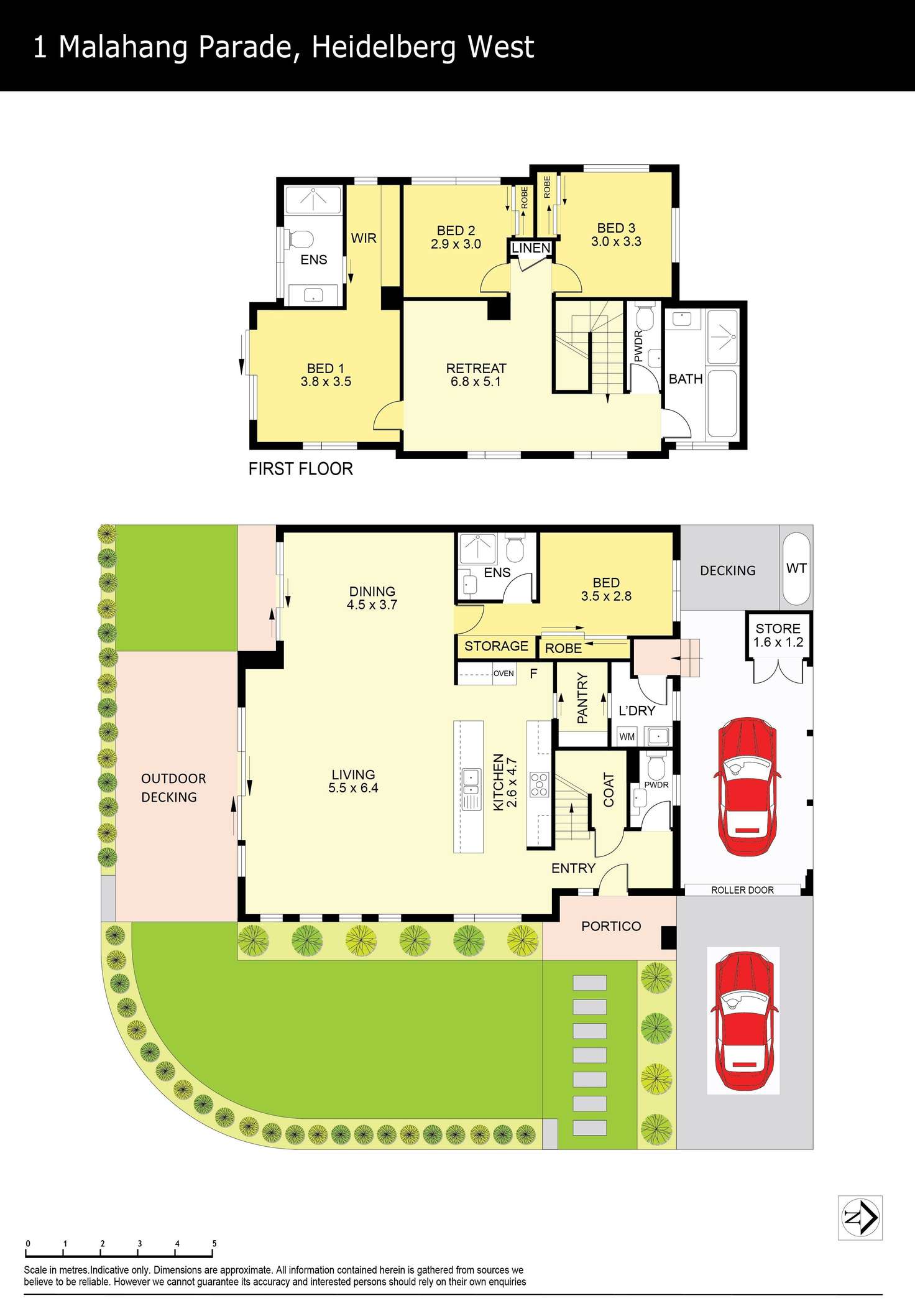 Floorplan of Homely house listing, 1 Malahang Parade, Heidelberg West VIC 3081