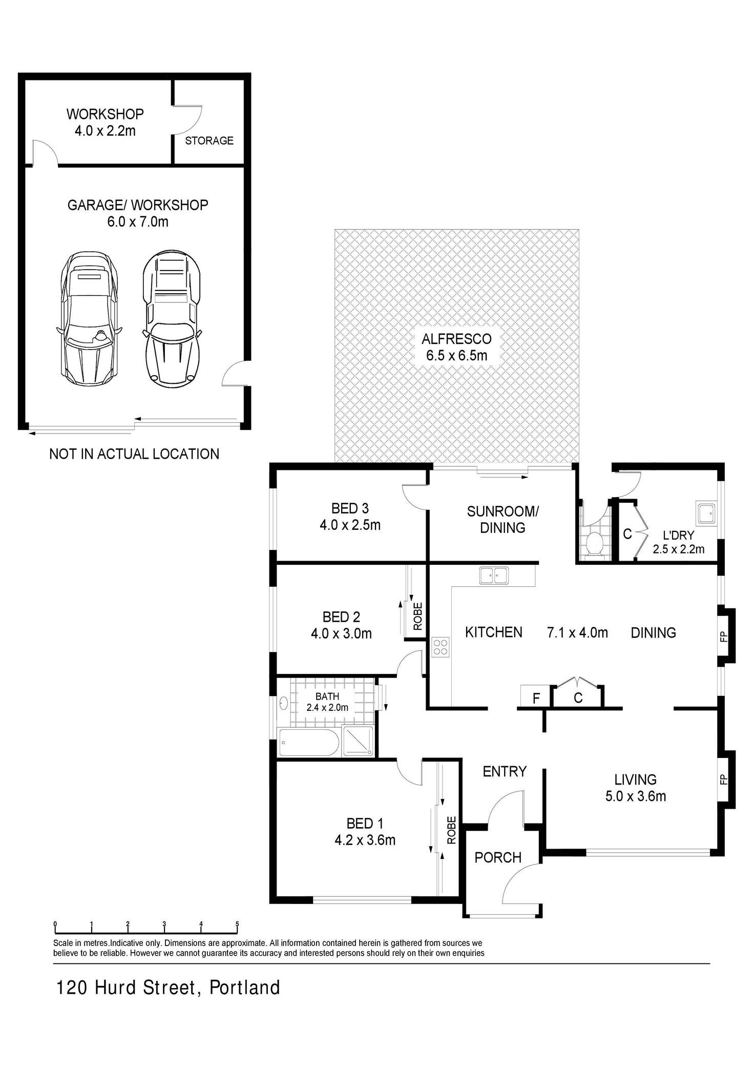 Floorplan of Homely house listing, 120 Hurd Street, Portland VIC 3305
