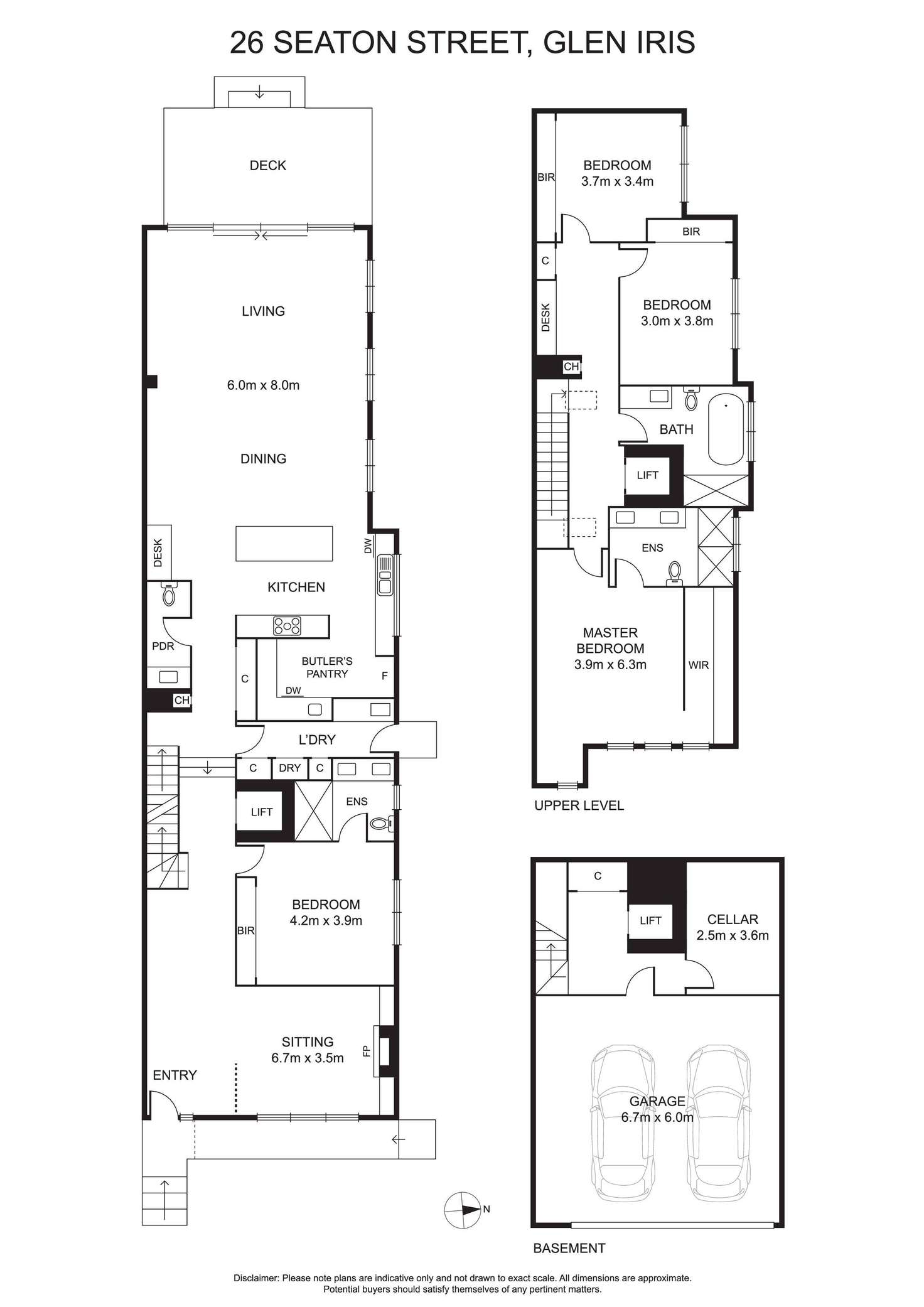 Floorplan of Homely house listing, 26 Seaton Street, Glen Iris VIC 3146