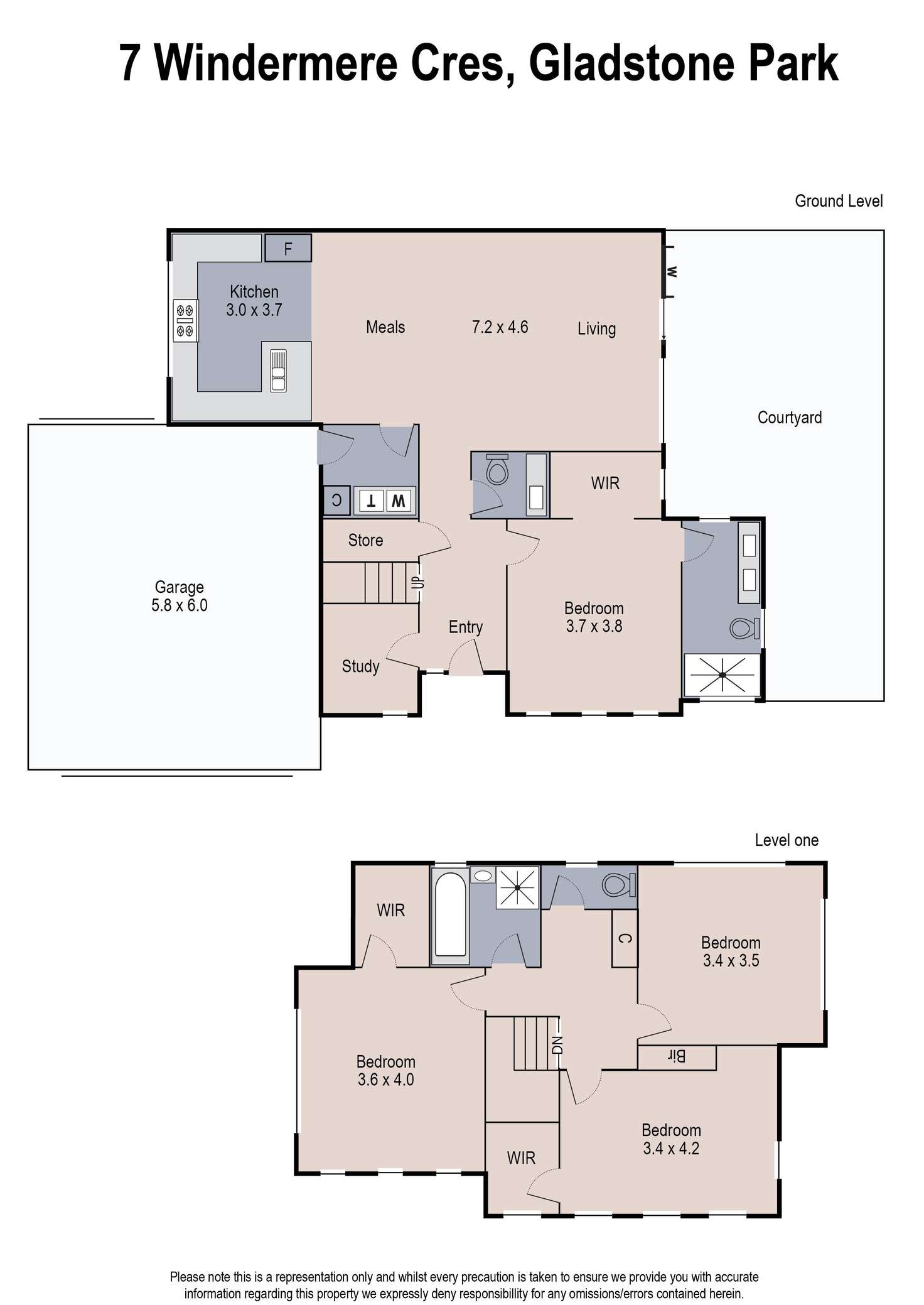 Floorplan of Homely house listing, 7 Windermere Crescent, Gladstone Park VIC 3043