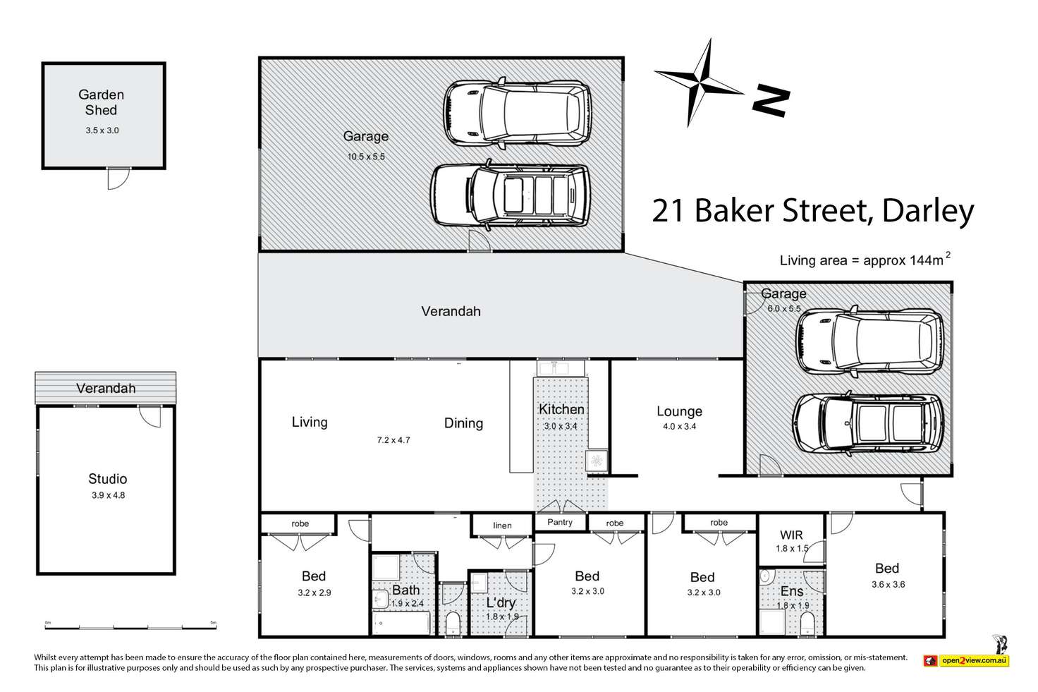 Floorplan of Homely house listing, 21 Baker Street, Darley VIC 3340