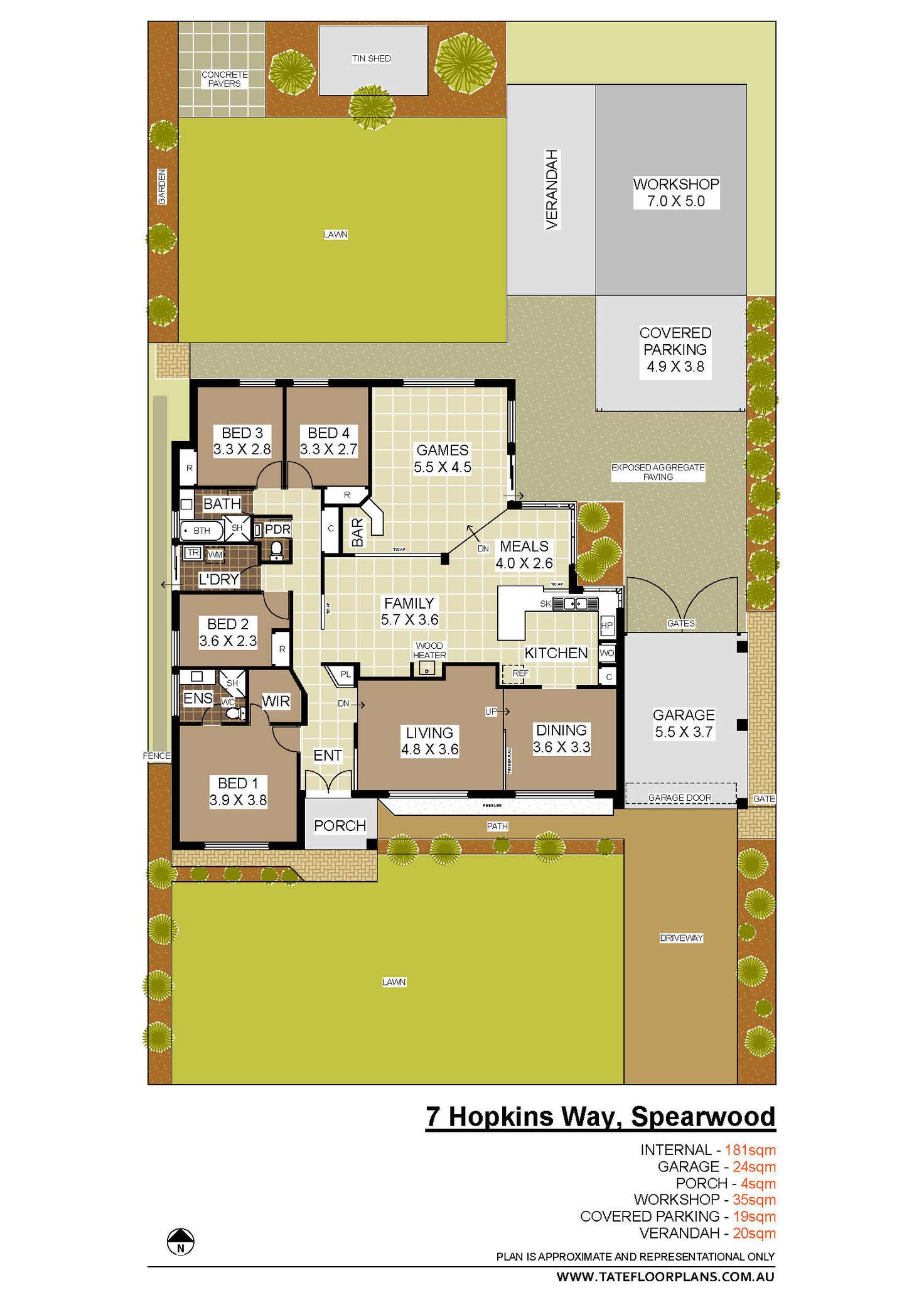 Floorplan of Homely house listing, 7 Hopkins Way, Spearwood WA 6163