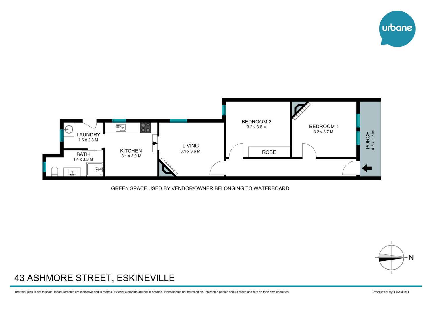 Floorplan of Homely house listing, 43 Ashmore Street, Erskineville NSW 2043