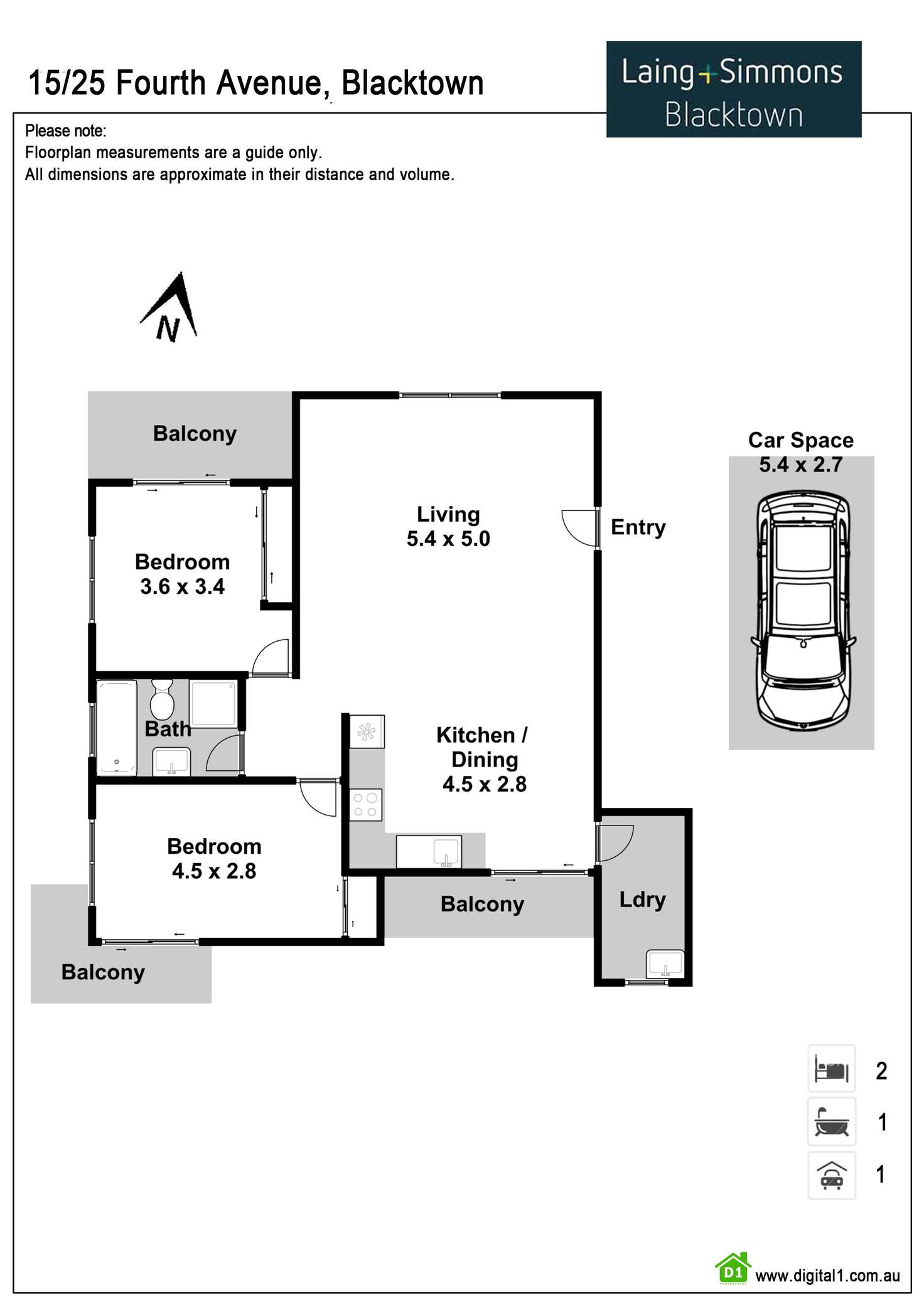 Floorplan of Homely unit listing, 15/25-27 Fourth Avenue, Blacktown NSW 2148