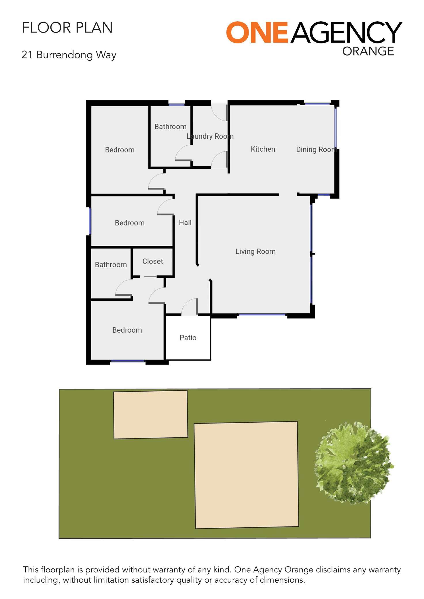 Floorplan of Homely house listing, 21 Burrendong Way, Orange NSW 2800