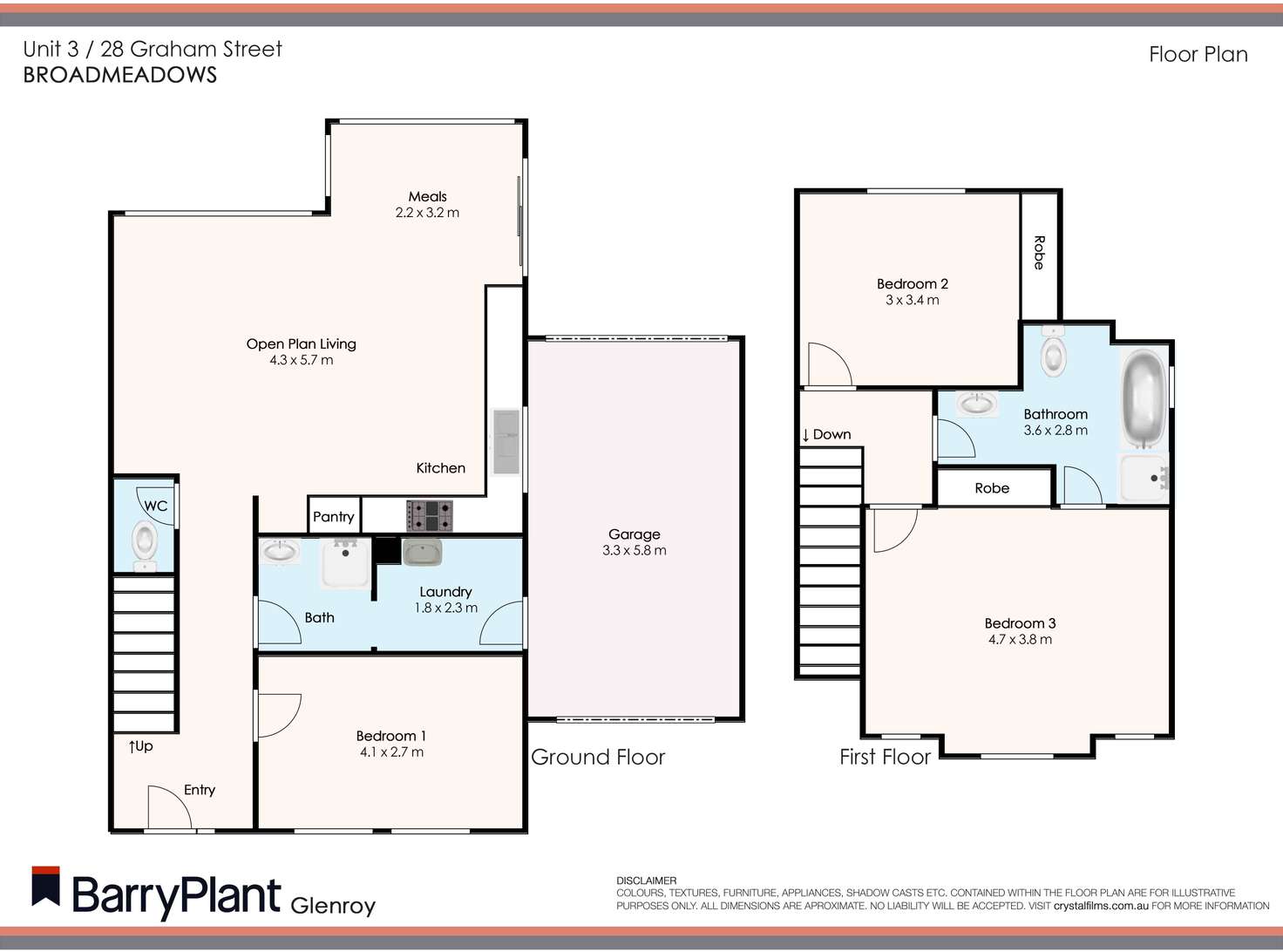 Floorplan of Homely unit listing, 3/28 Graham Street, Broadmeadows VIC 3047