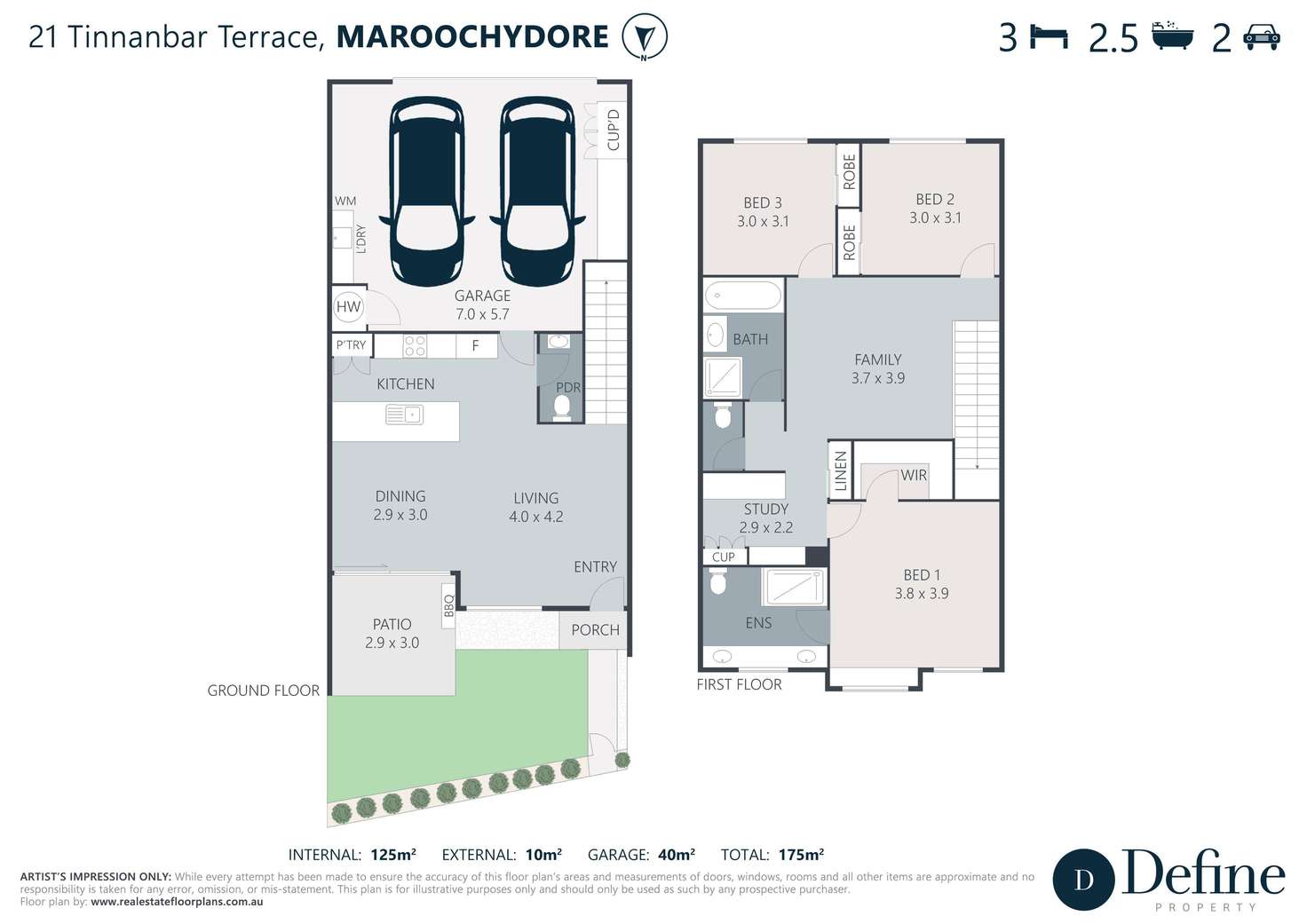 Floorplan of Homely house listing, 21 Tinnanbar Terrace, Maroochydore QLD 4558