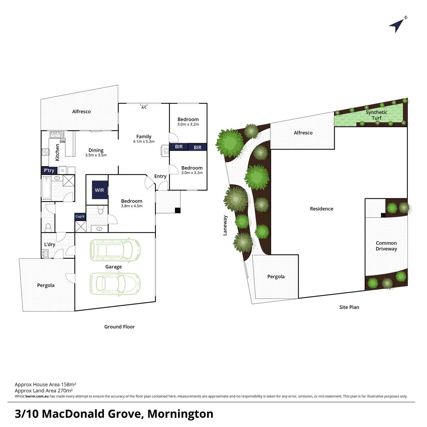 Floorplan of Homely unit listing, 3/10 MacDonald Grove, Mornington VIC 3931