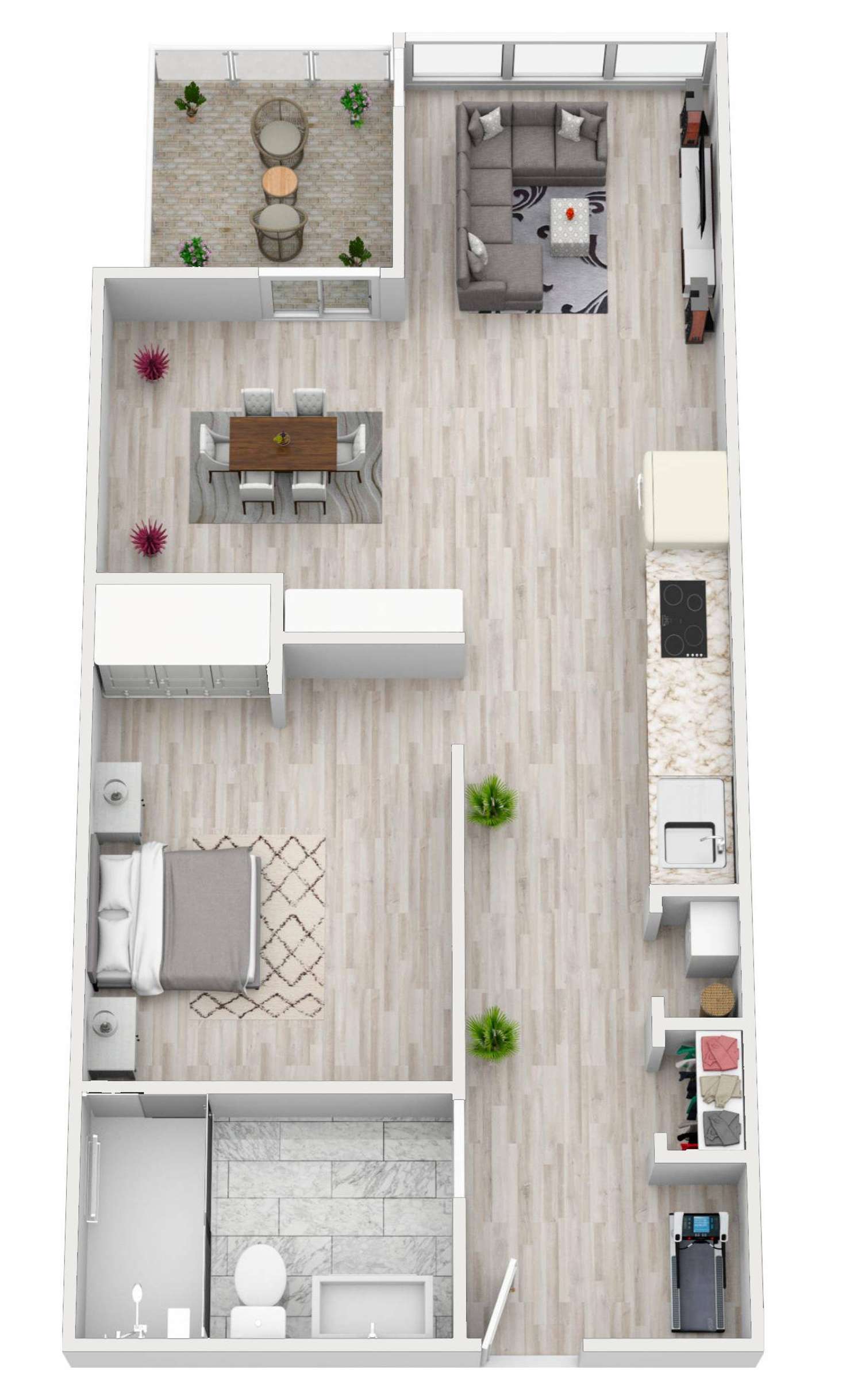 Floorplan of Homely apartment listing, 2506/33 Rose Lane, Melbourne VIC 3000