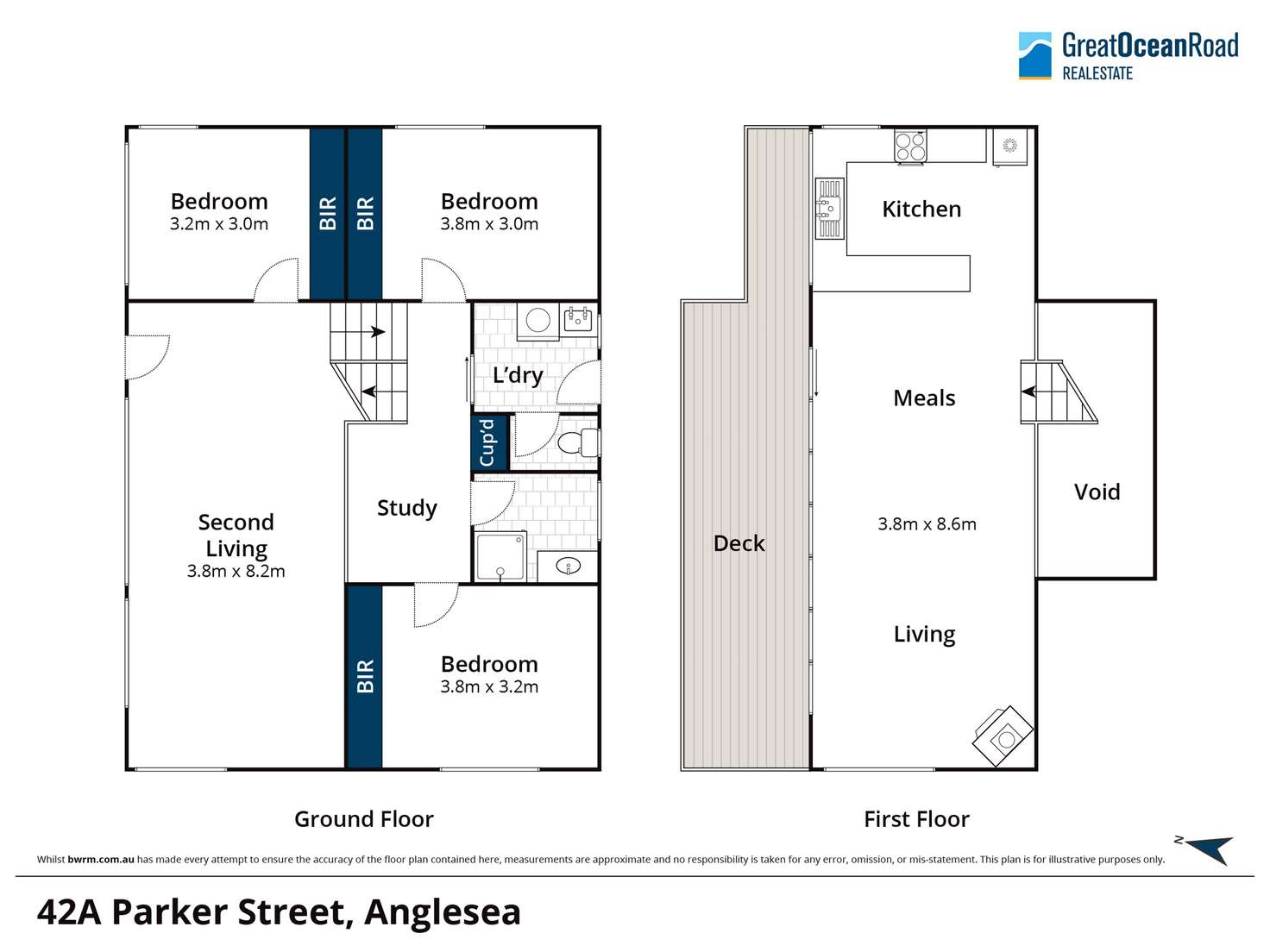 Floorplan of Homely house listing, 42A Parker Street, Anglesea VIC 3230