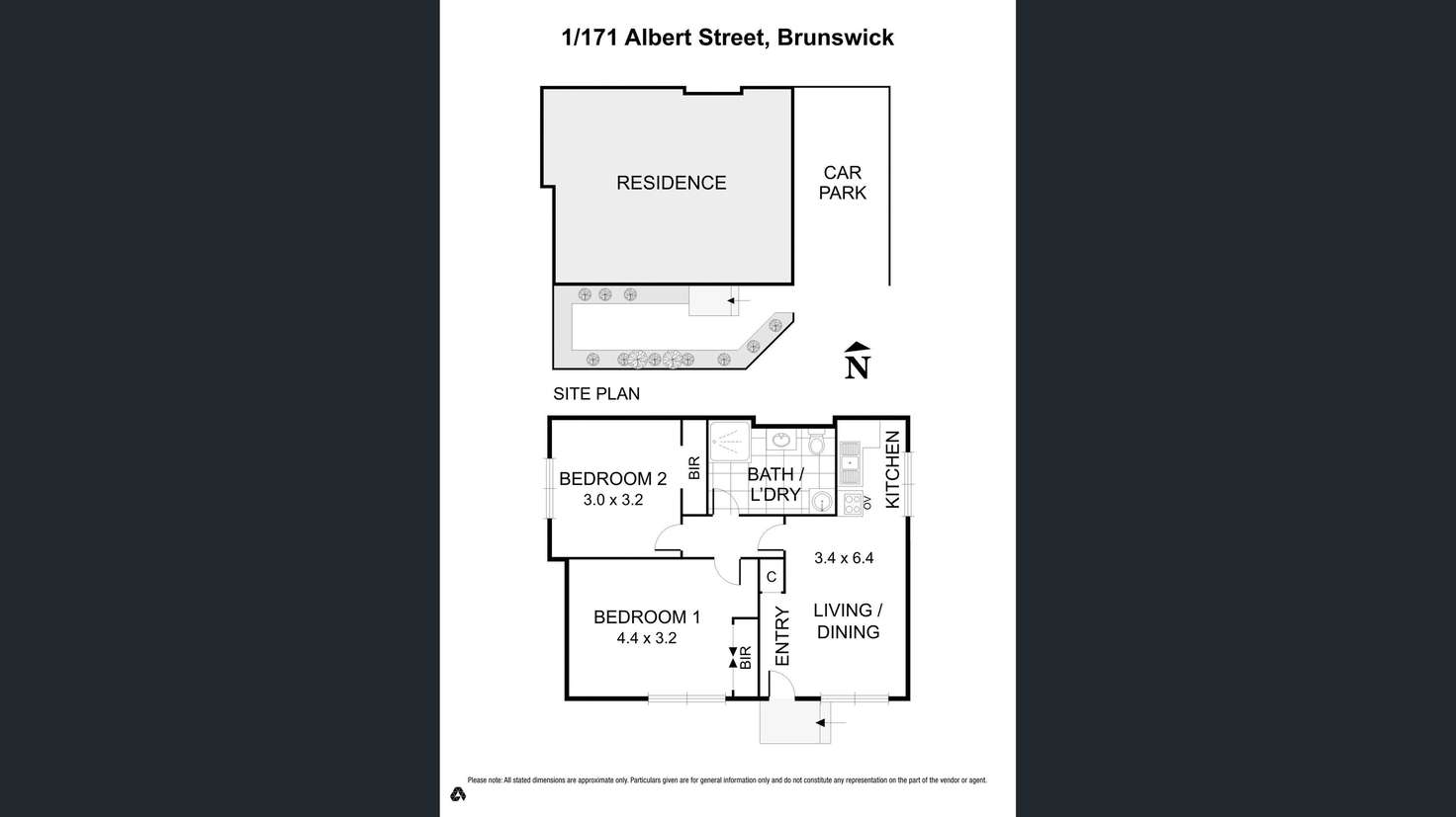 Floorplan of Homely unit listing, 1/171 Albert Street, Brunswick VIC 3056