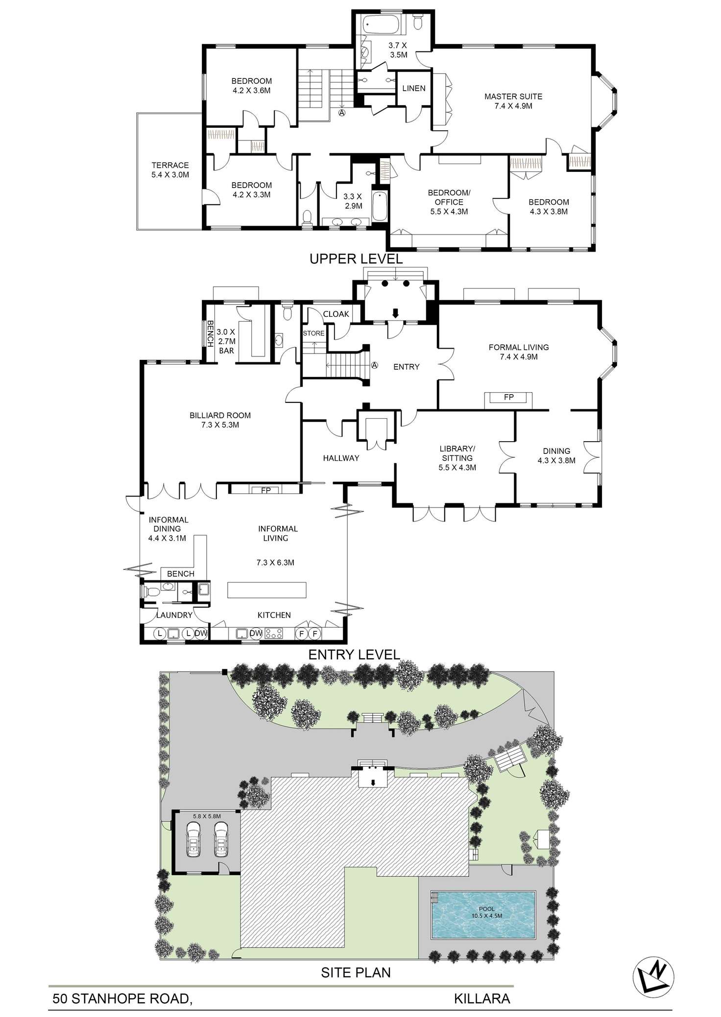Floorplan of Homely house listing, 50 Stanhope Road, Killara NSW 2071