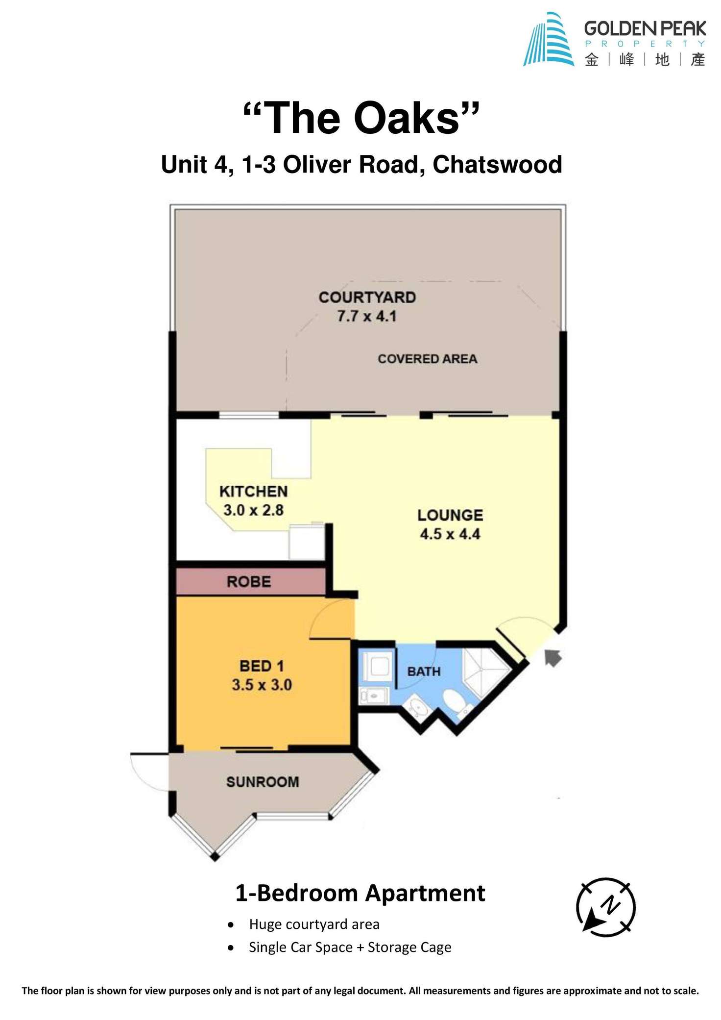 Floorplan of Homely apartment listing, 4/1-3 Oliver Road, Chatswood NSW 2067
