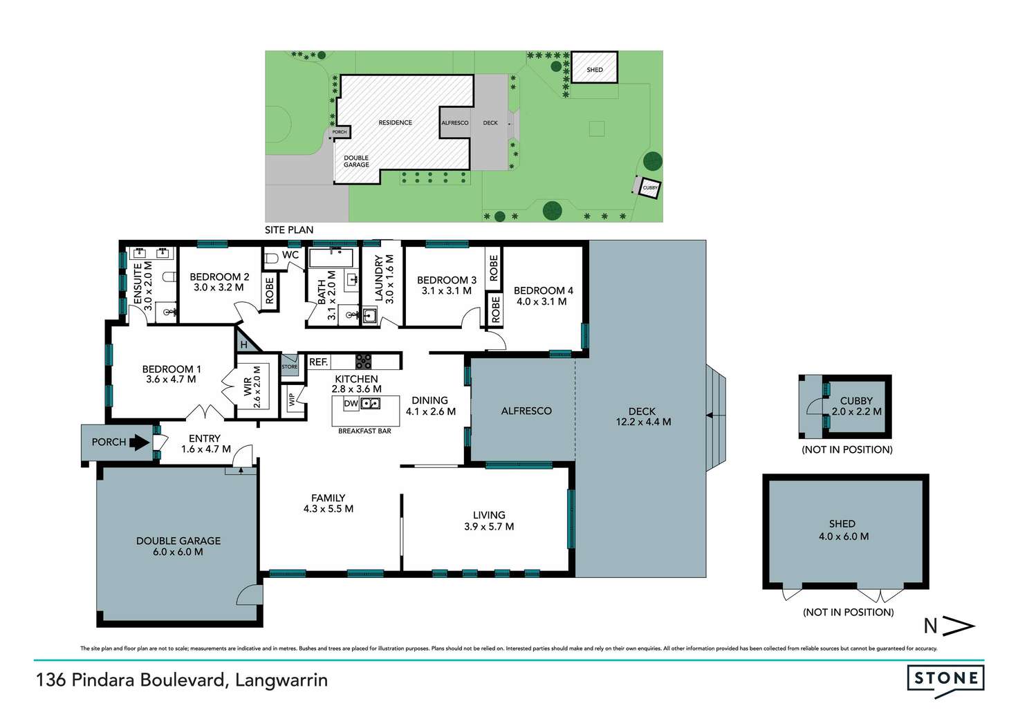 Floorplan of Homely house listing, 136 Pindara Boulevard, Langwarrin VIC 3910