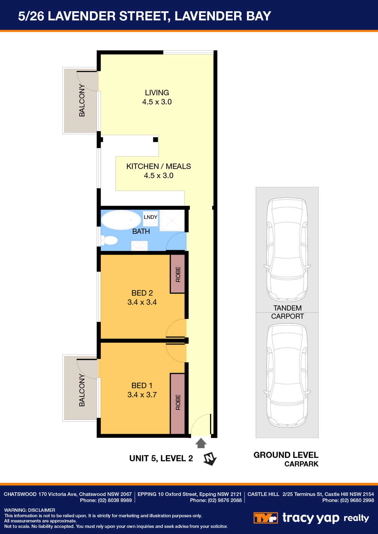 Floorplan of Homely apartment listing, 5/26 Lavender Street, Lavender Bay NSW 2060