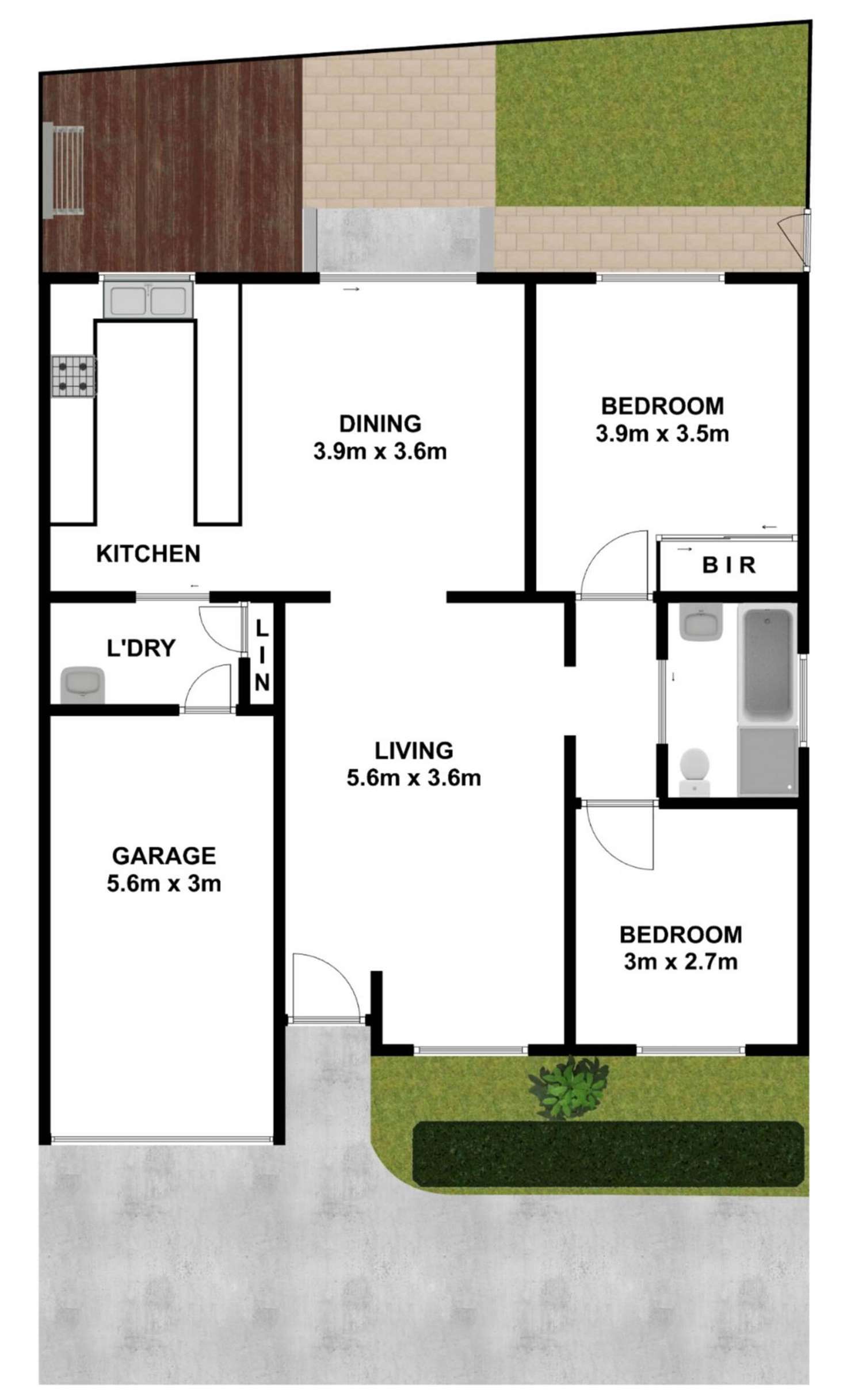 Floorplan of Homely villa listing, 4/6-8 Girraween Road, Girraween NSW 2145