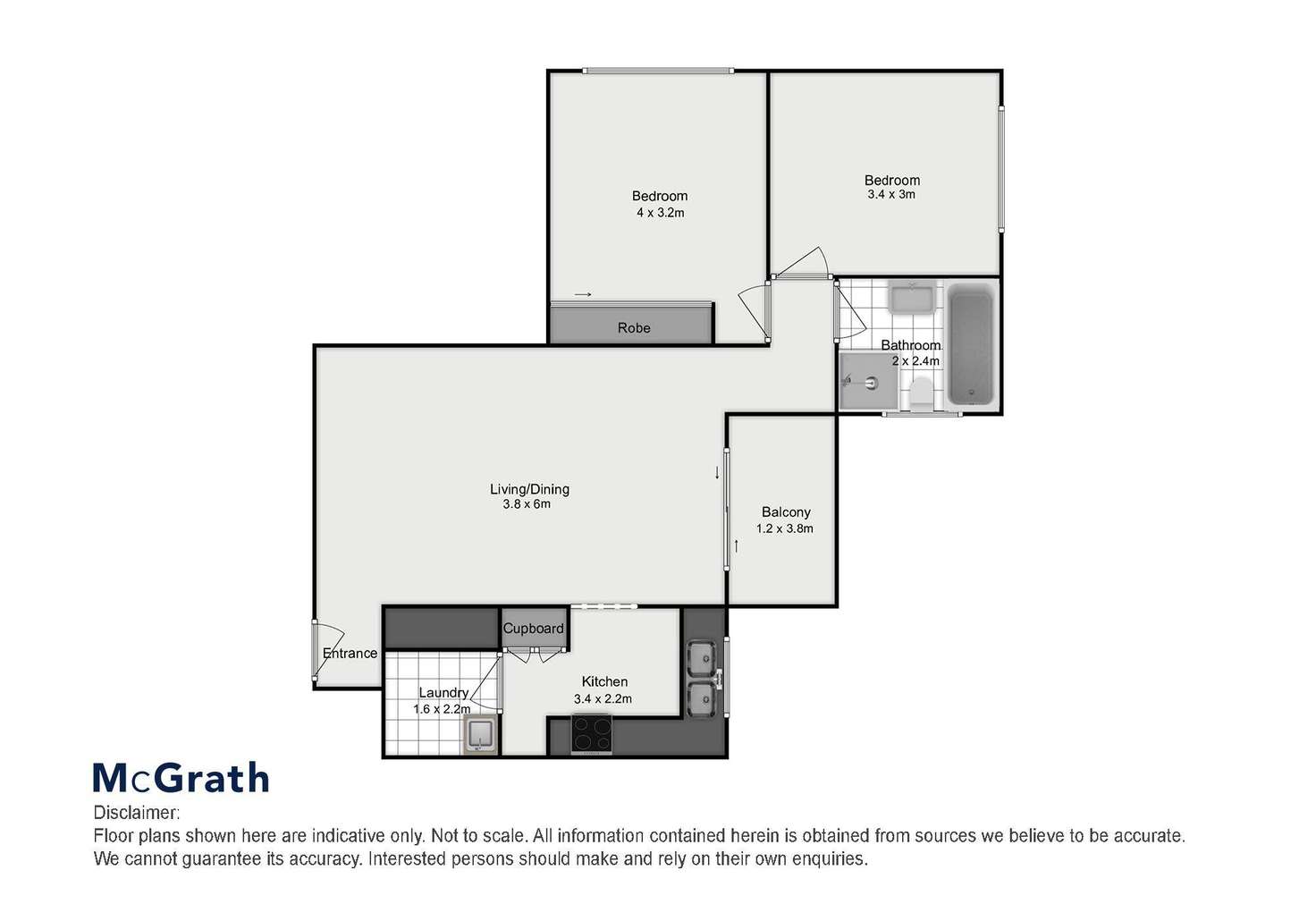 Floorplan of Homely apartment listing, 8/50 Railway Street, Rockdale NSW 2216