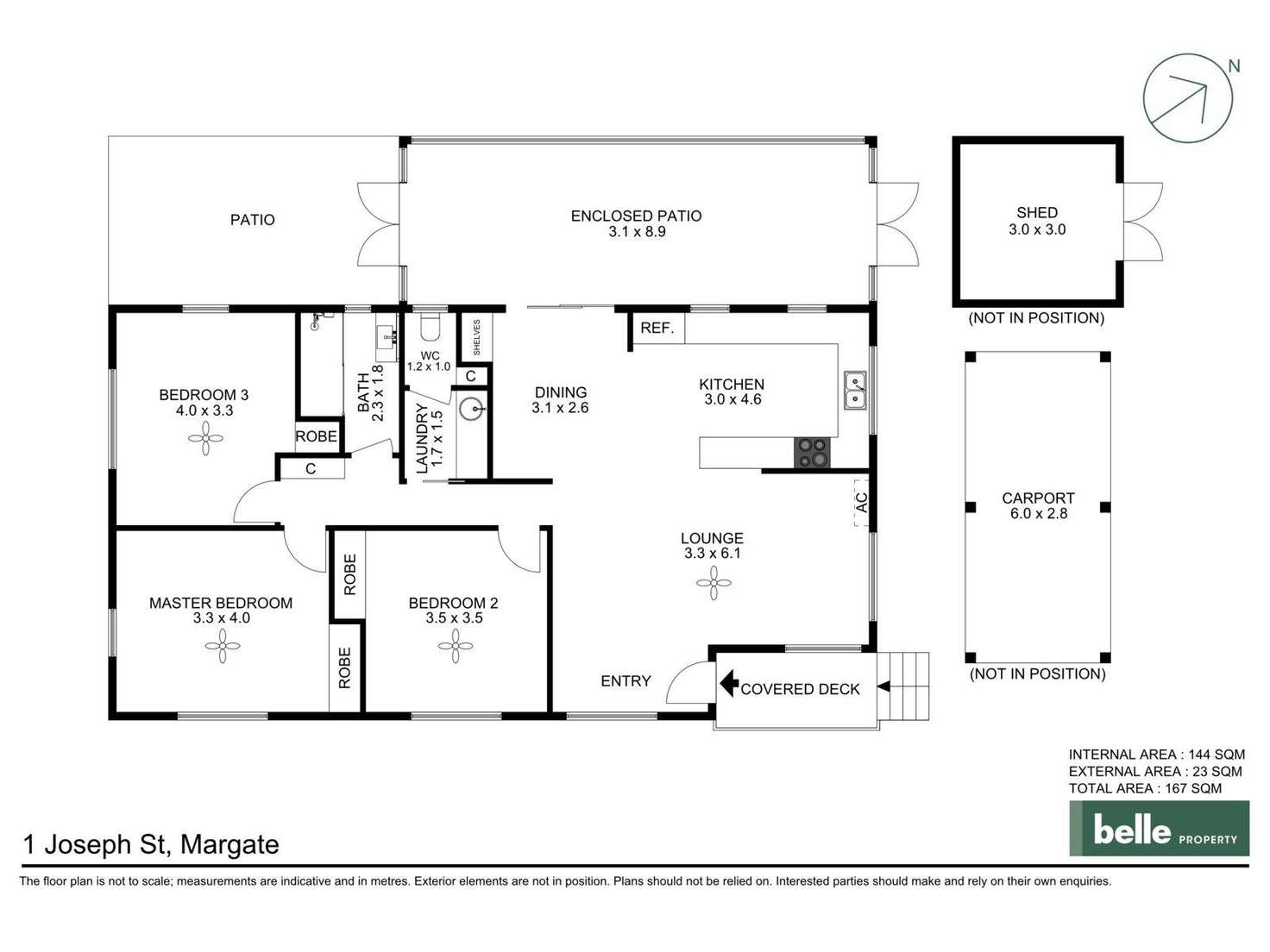 Floorplan of Homely house listing, 1 Joseph Street, Margate QLD 4019
