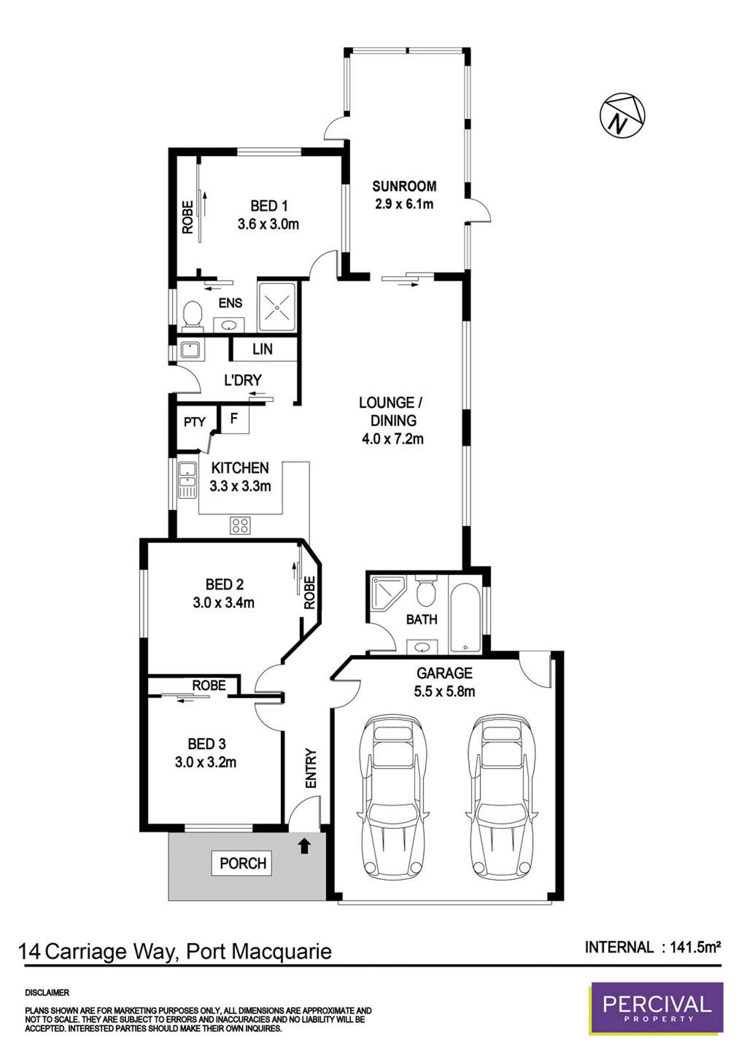 Floorplan of Homely house listing, 14 Carriage Way, Port Macquarie NSW 2444