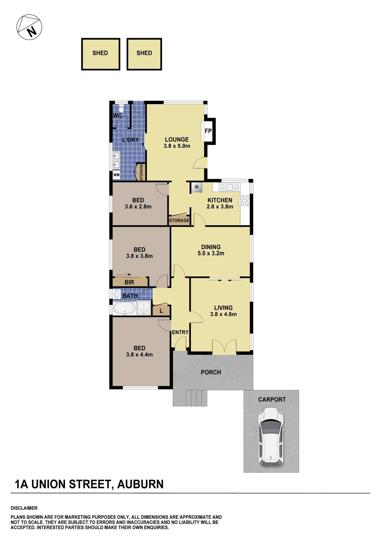 Floorplan of Homely house listing, 1a Union Road, Auburn NSW 2144