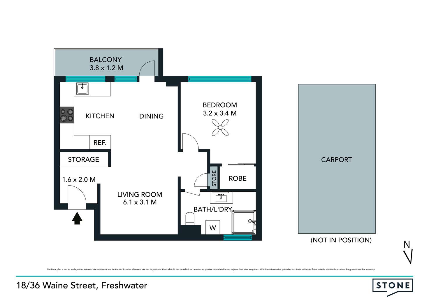 Floorplan of Homely apartment listing, 18/36 Waine Street, Freshwater NSW 2096
