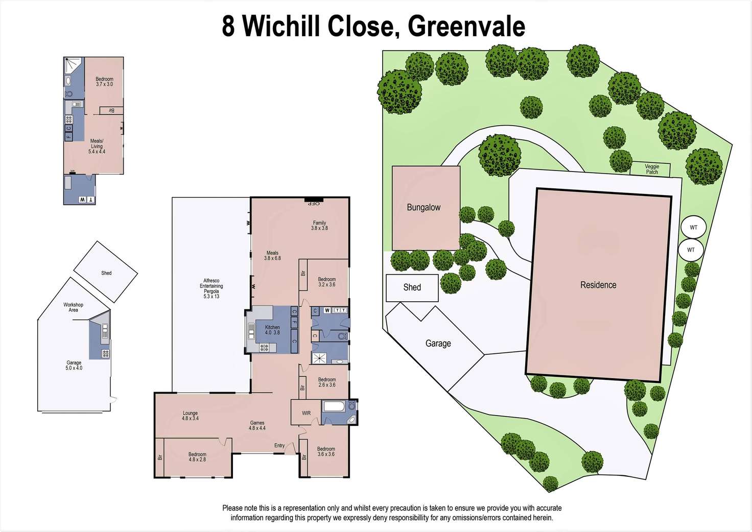 Floorplan of Homely house listing, 8 Wichill Close, Greenvale VIC 3059