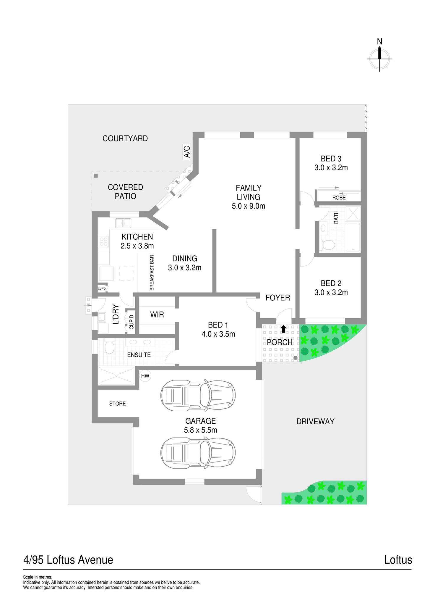 Floorplan of Homely villa listing, 4/95 Loftus Avenue, Loftus NSW 2232