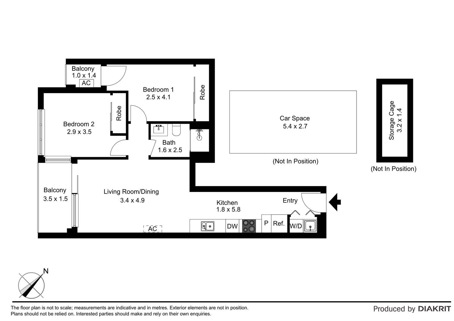 Floorplan of Homely apartment listing, 601/93 Flemington Road, North Melbourne VIC 3051