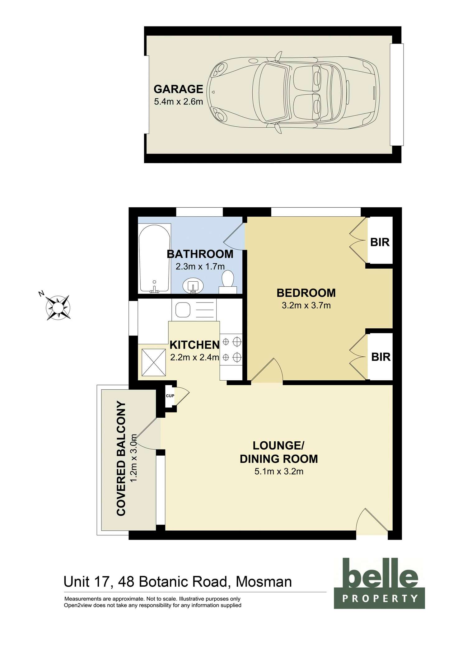 Floorplan of Homely apartment listing, 17/48 Botanic Road, Mosman NSW 2088