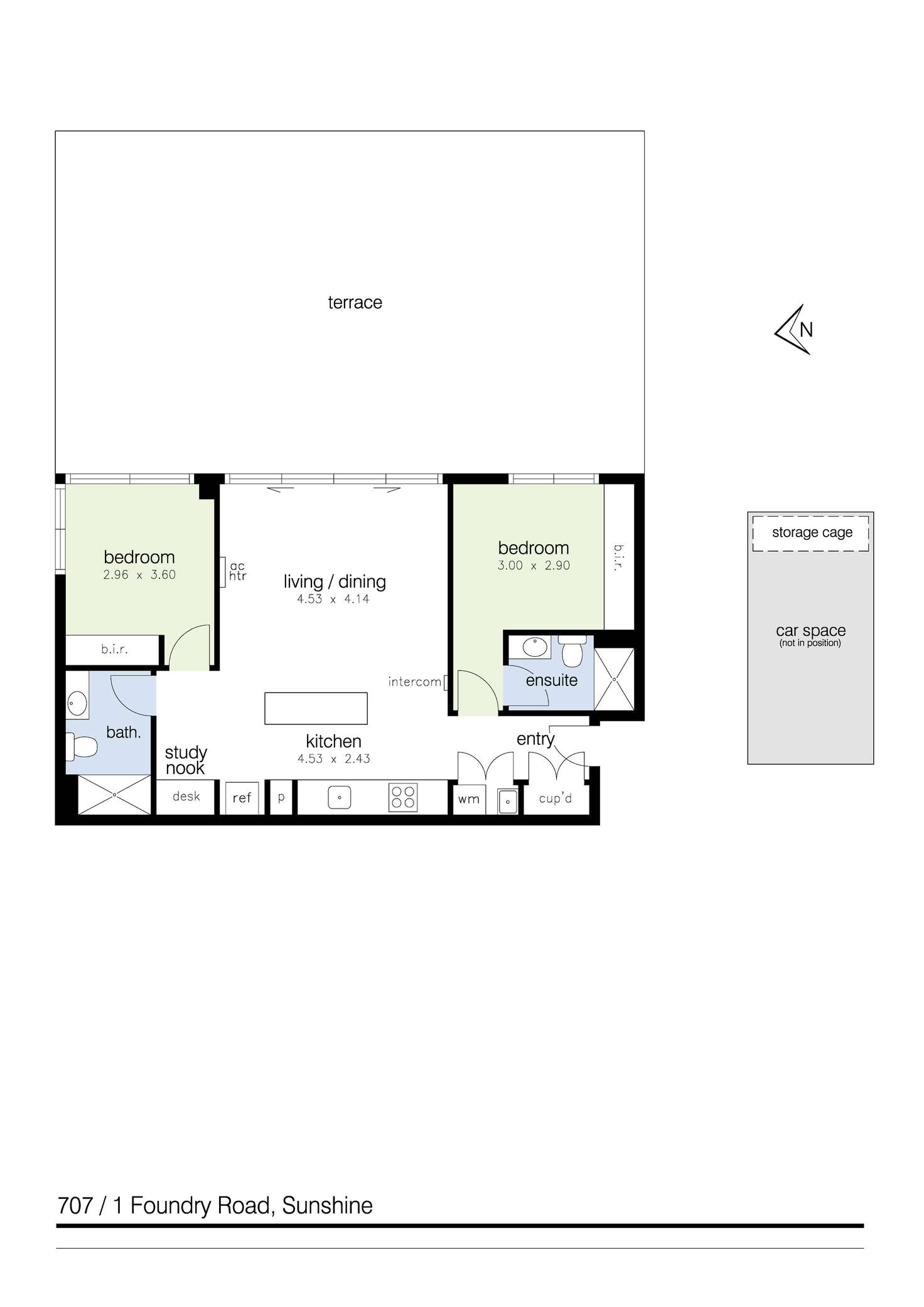 Floorplan of Homely apartment listing, 707/1 Foundry Road, Sunshine VIC 3020