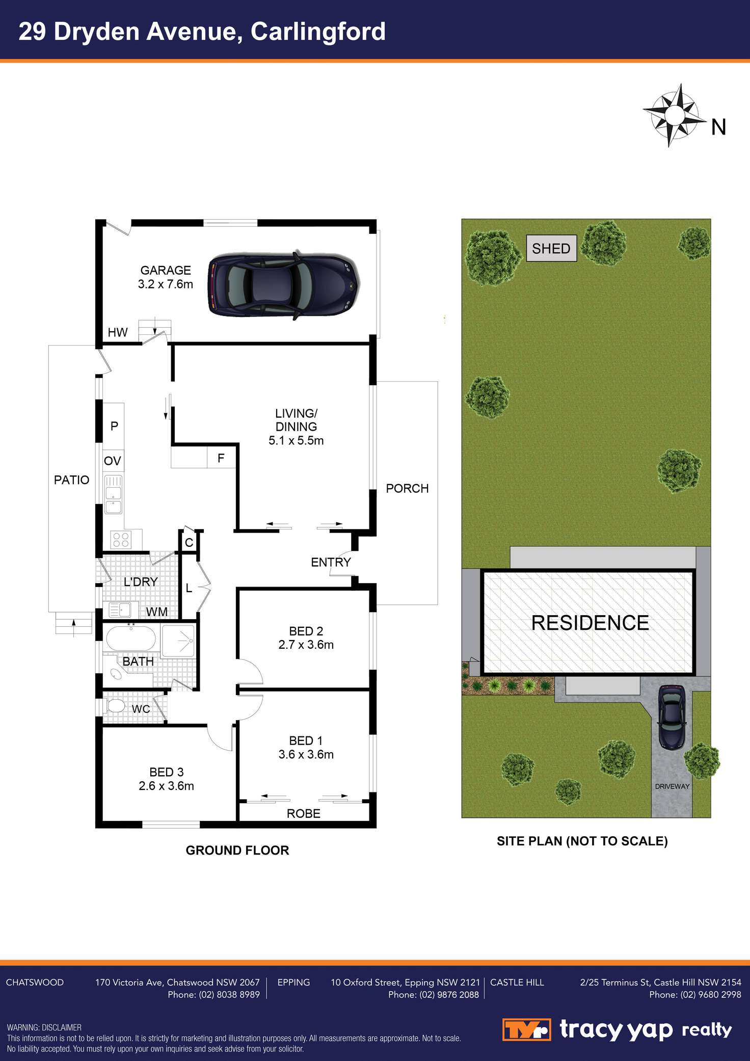 Floorplan of Homely house listing, 29 Dryden Avenue, Carlingford NSW 2118