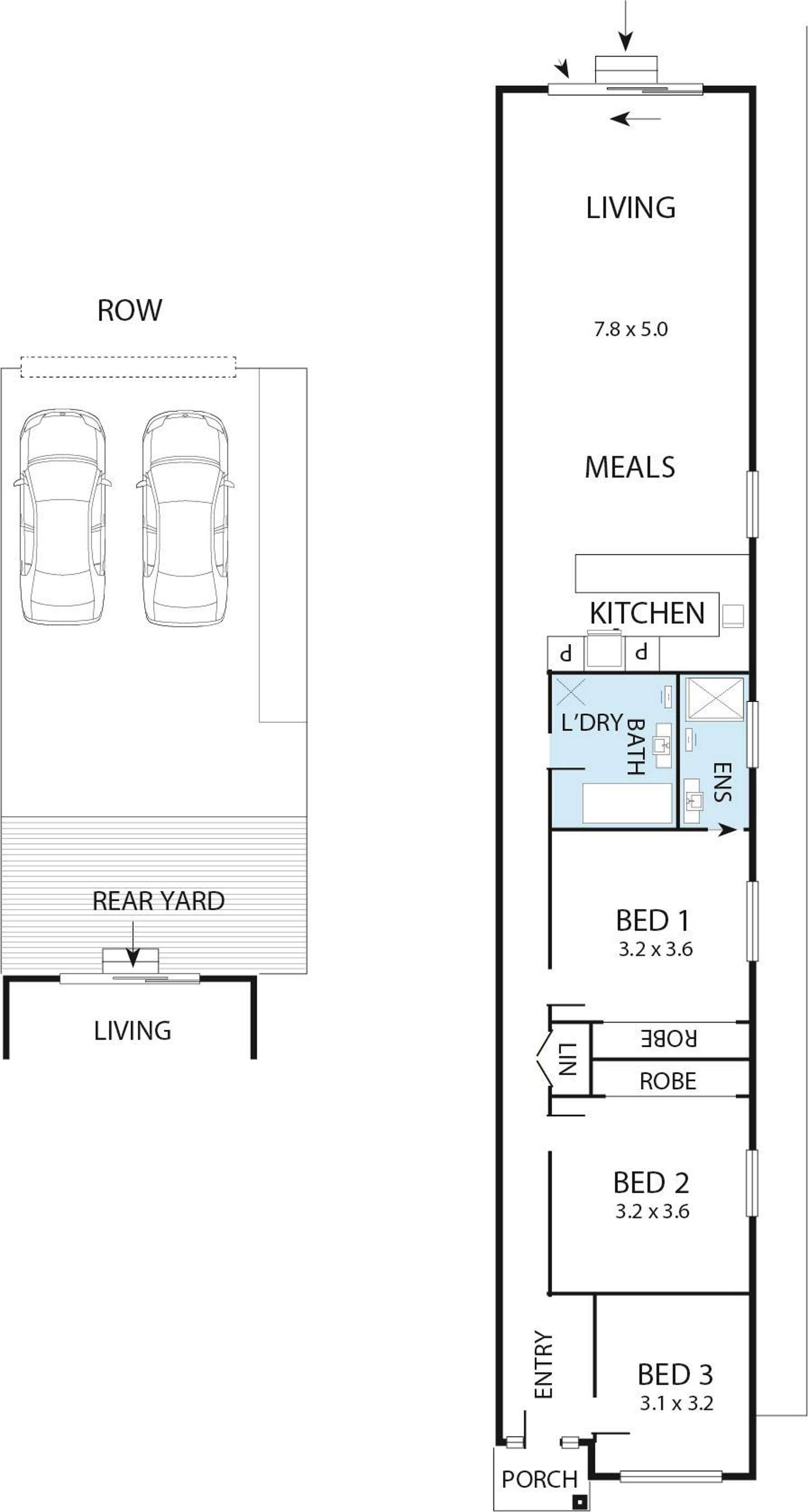 Floorplan of Homely house listing, 32 Glanfield Street, Northcote VIC 3070