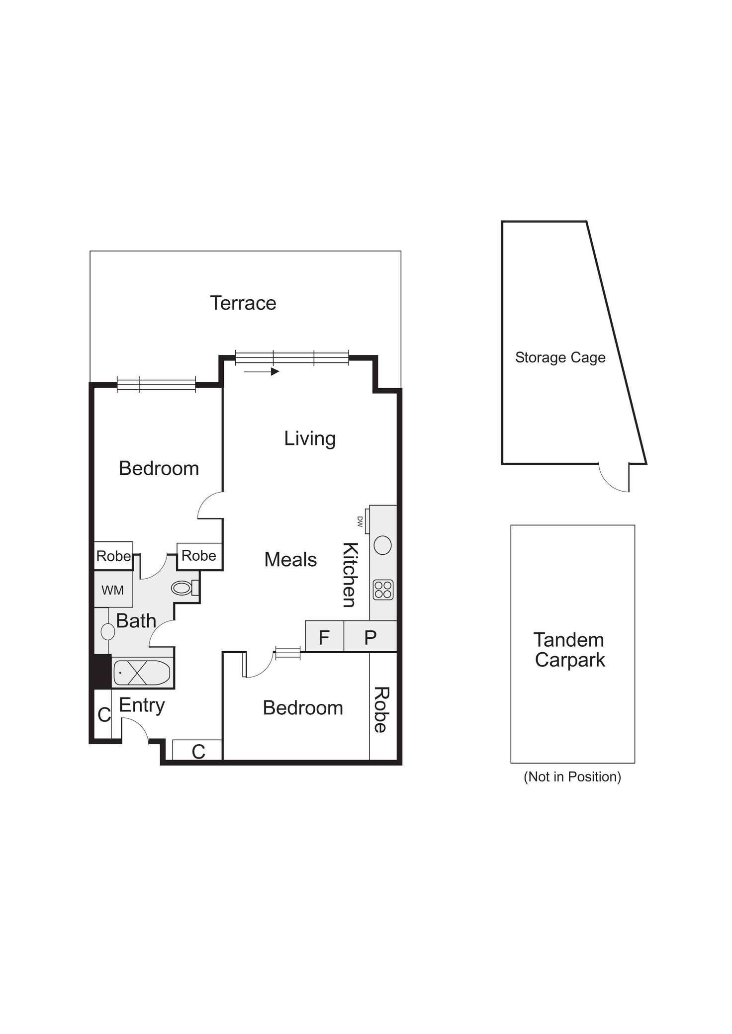 Floorplan of Homely apartment listing, 17/8 Graham Street, Port Melbourne VIC 3207