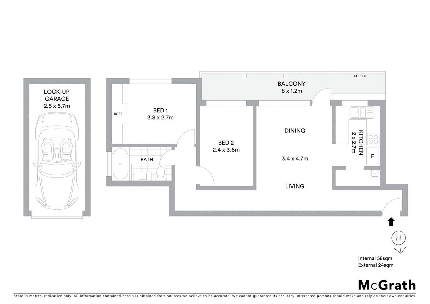 Floorplan of Homely apartment listing, 4/107 High Street, Mascot NSW 2020