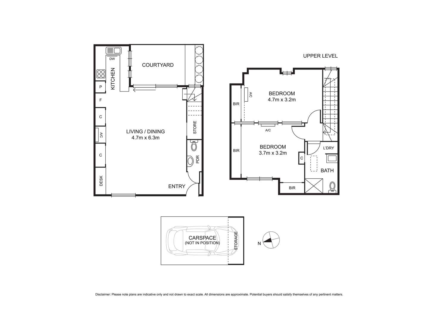 Floorplan of Homely townhouse listing, 7/680 Victoria Street, North Melbourne VIC 3051