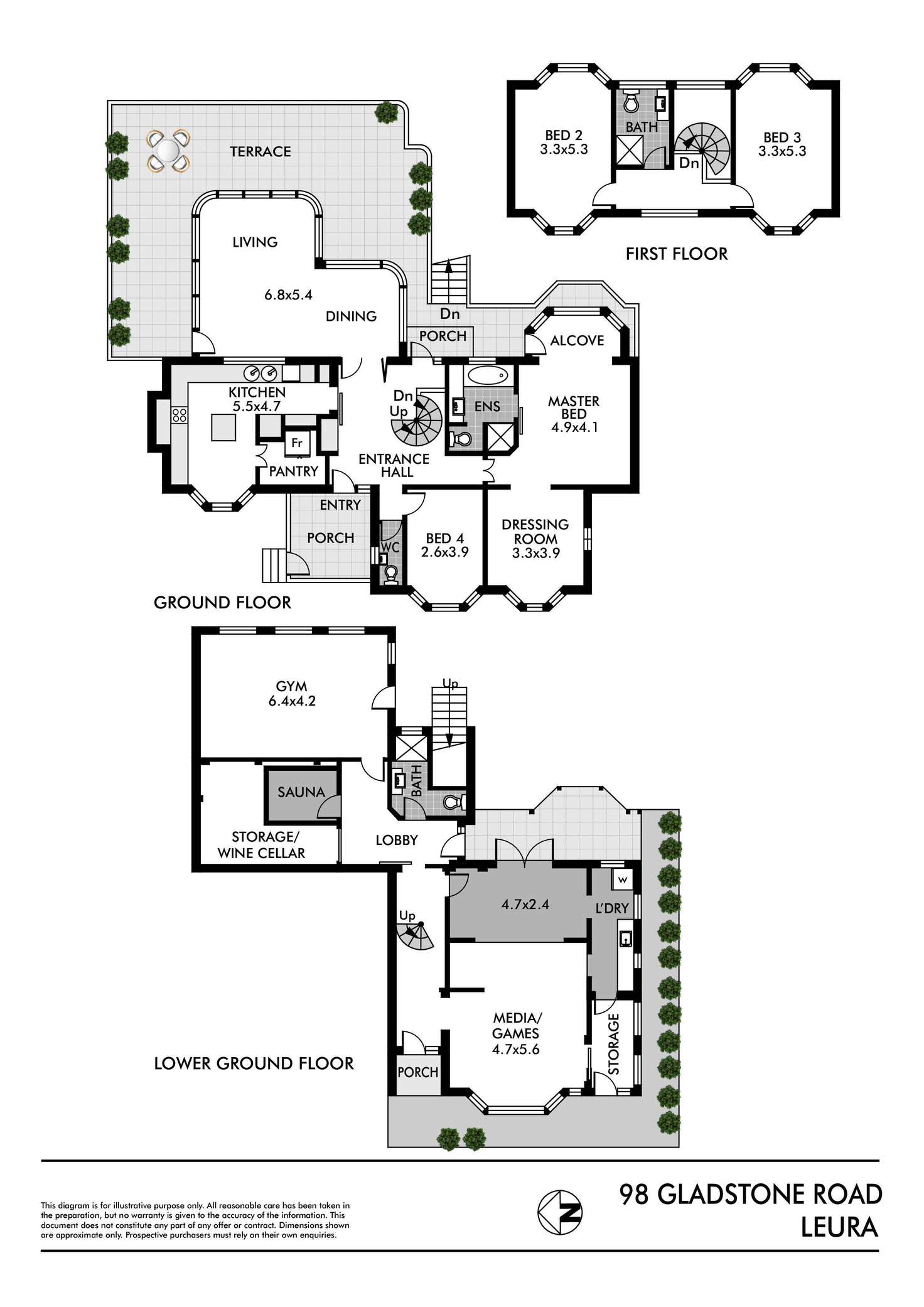 Floorplan of Homely house listing, 98 Gladstone Road, Leura NSW 2780